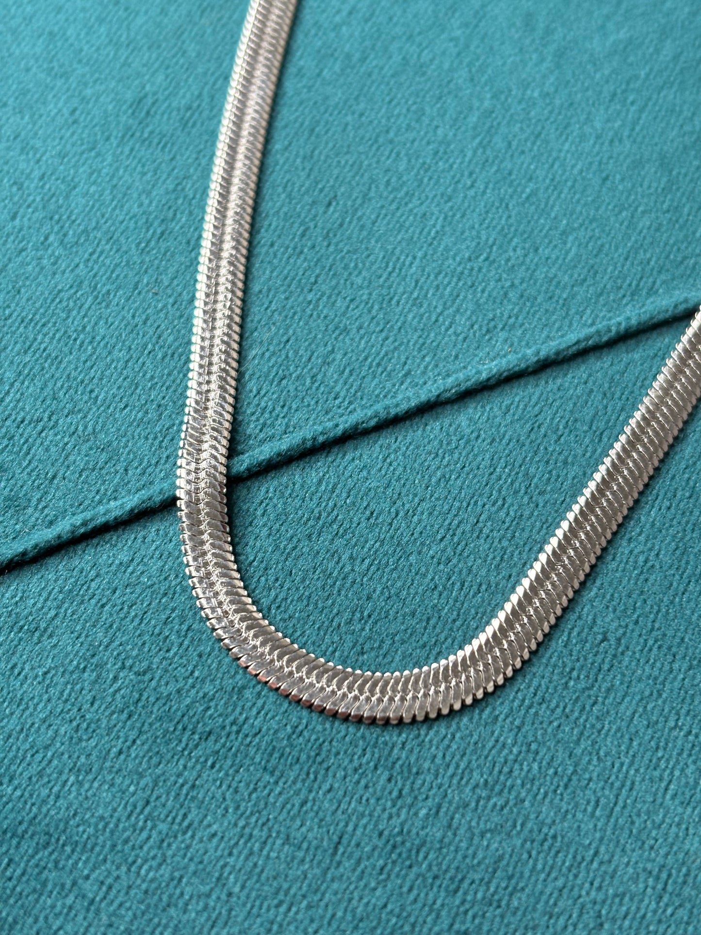 Snake piatto 4mm argento