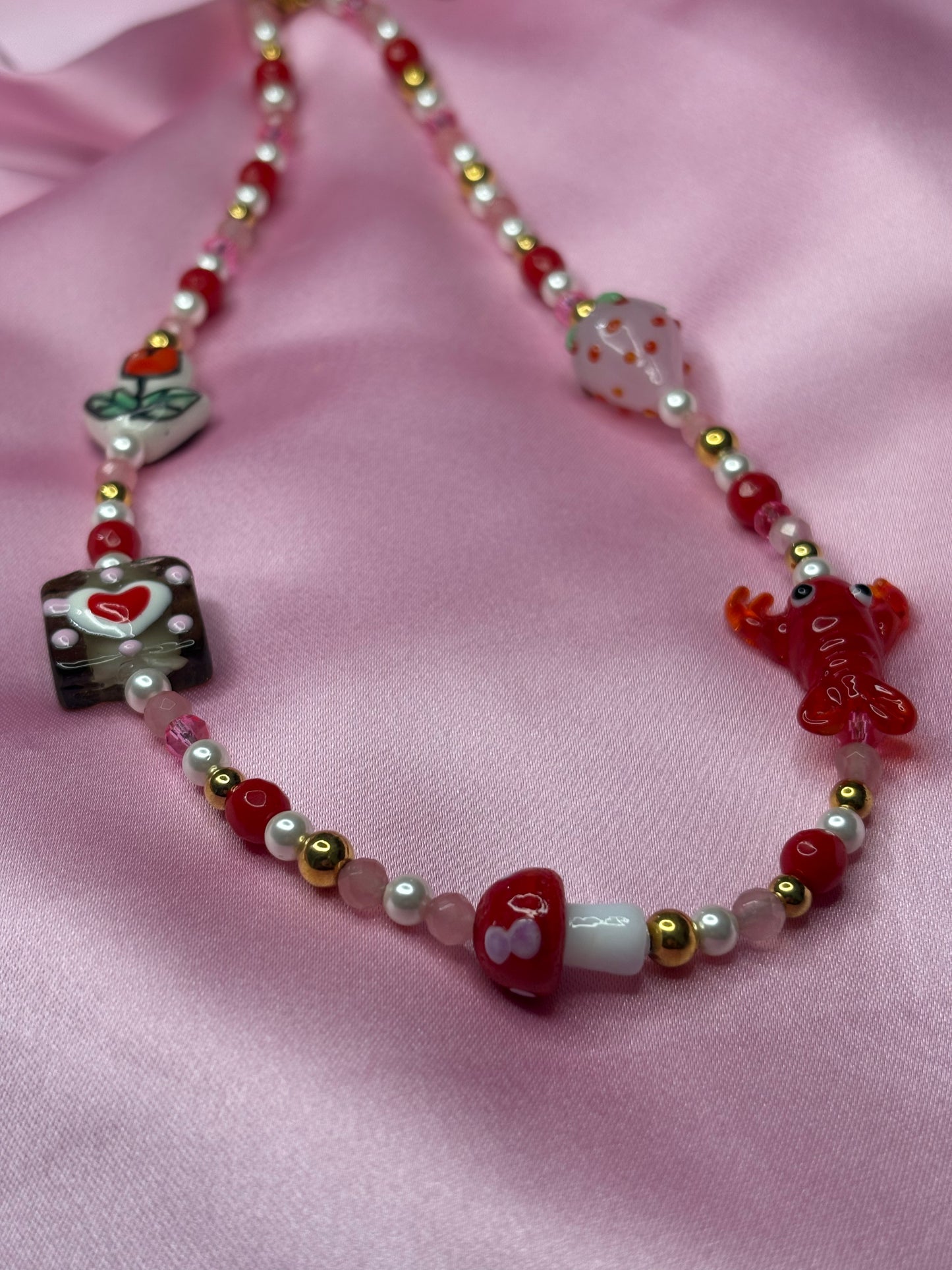 Girocollo Wendy rosso rosa2