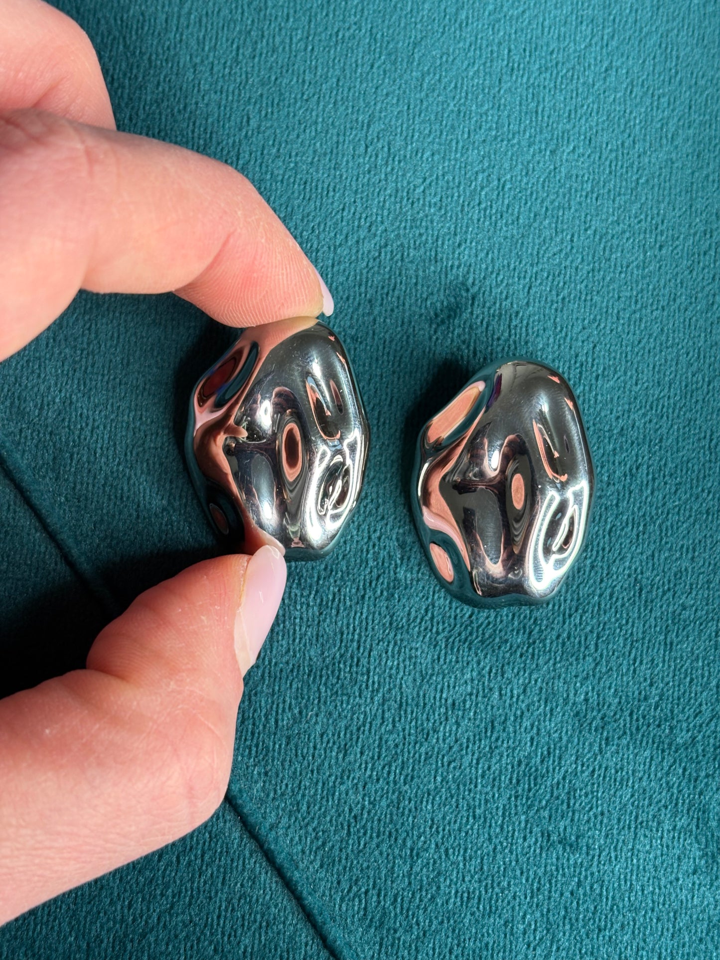 Tondo martellato silver