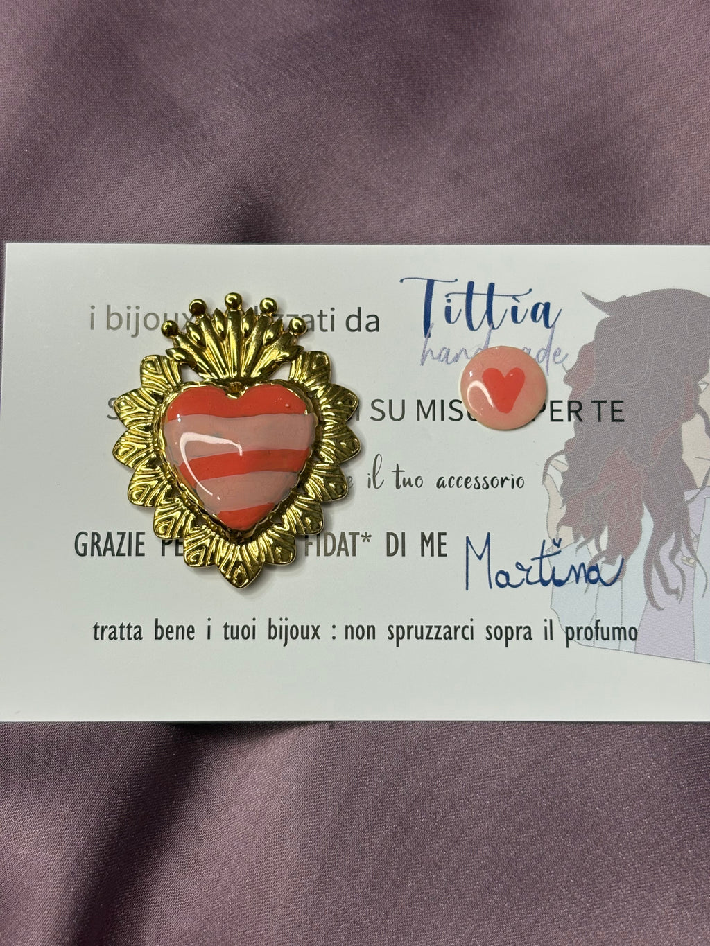 Cuore sacro salmone•arancio