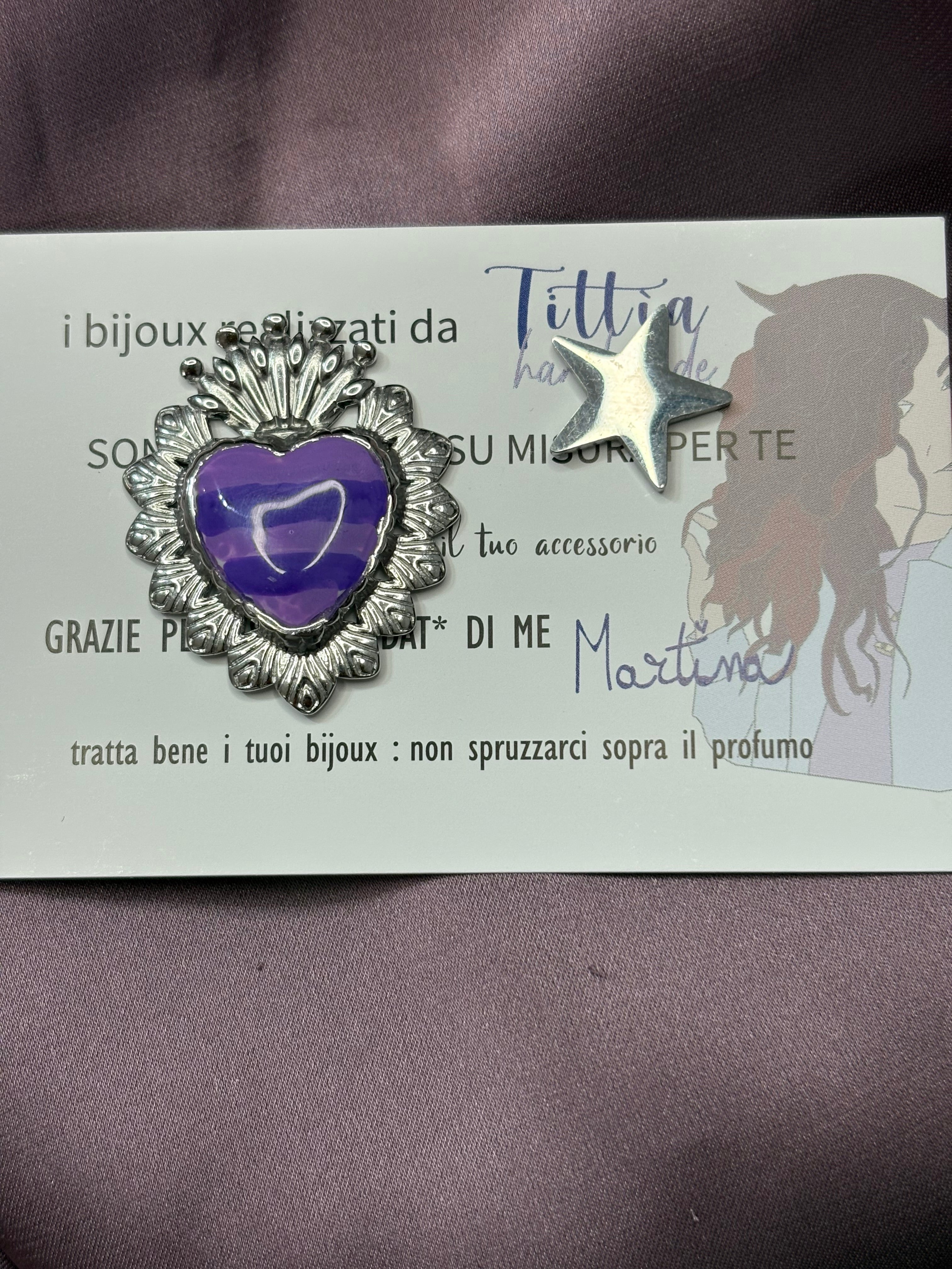 Cuore sacro viola•lilla