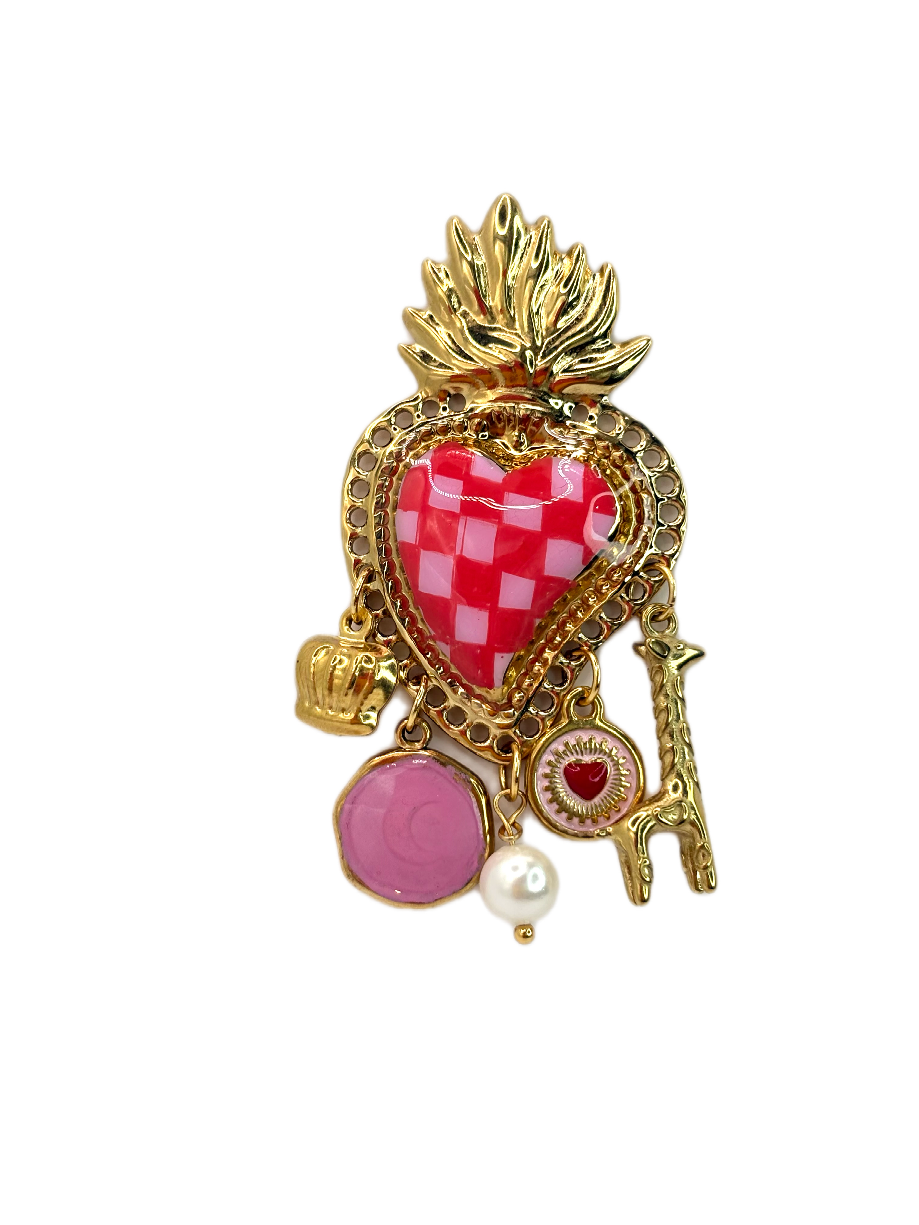 Mono cuore sacro rosso rosa