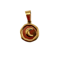 Charm medaglietta luna