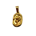 Charm medaglietta tulipano