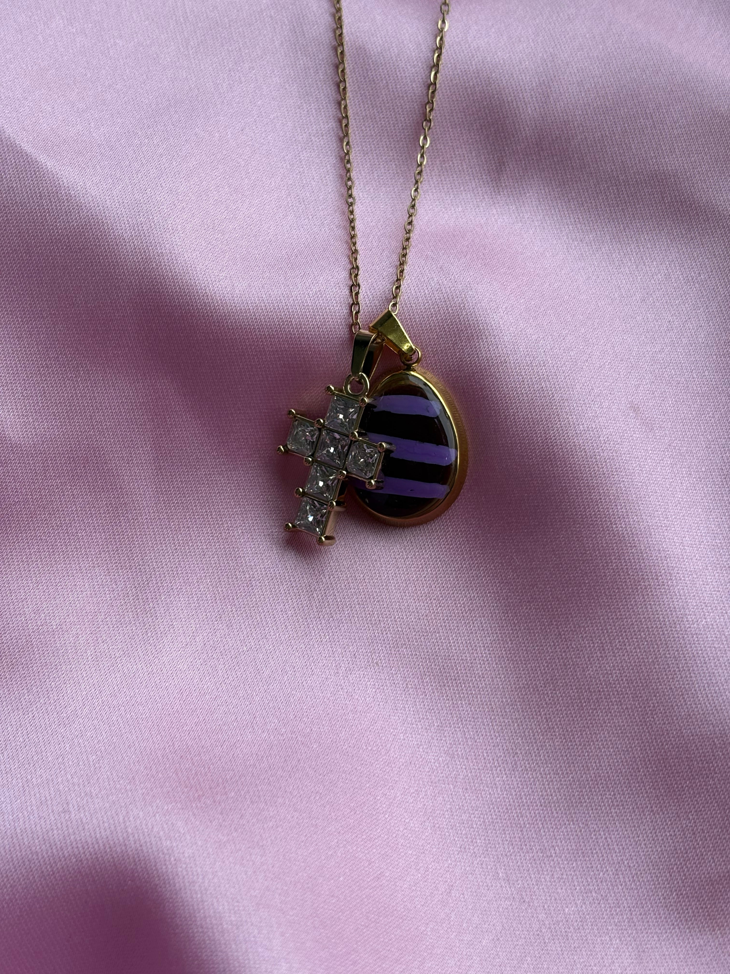 Croce bordeaux lilla