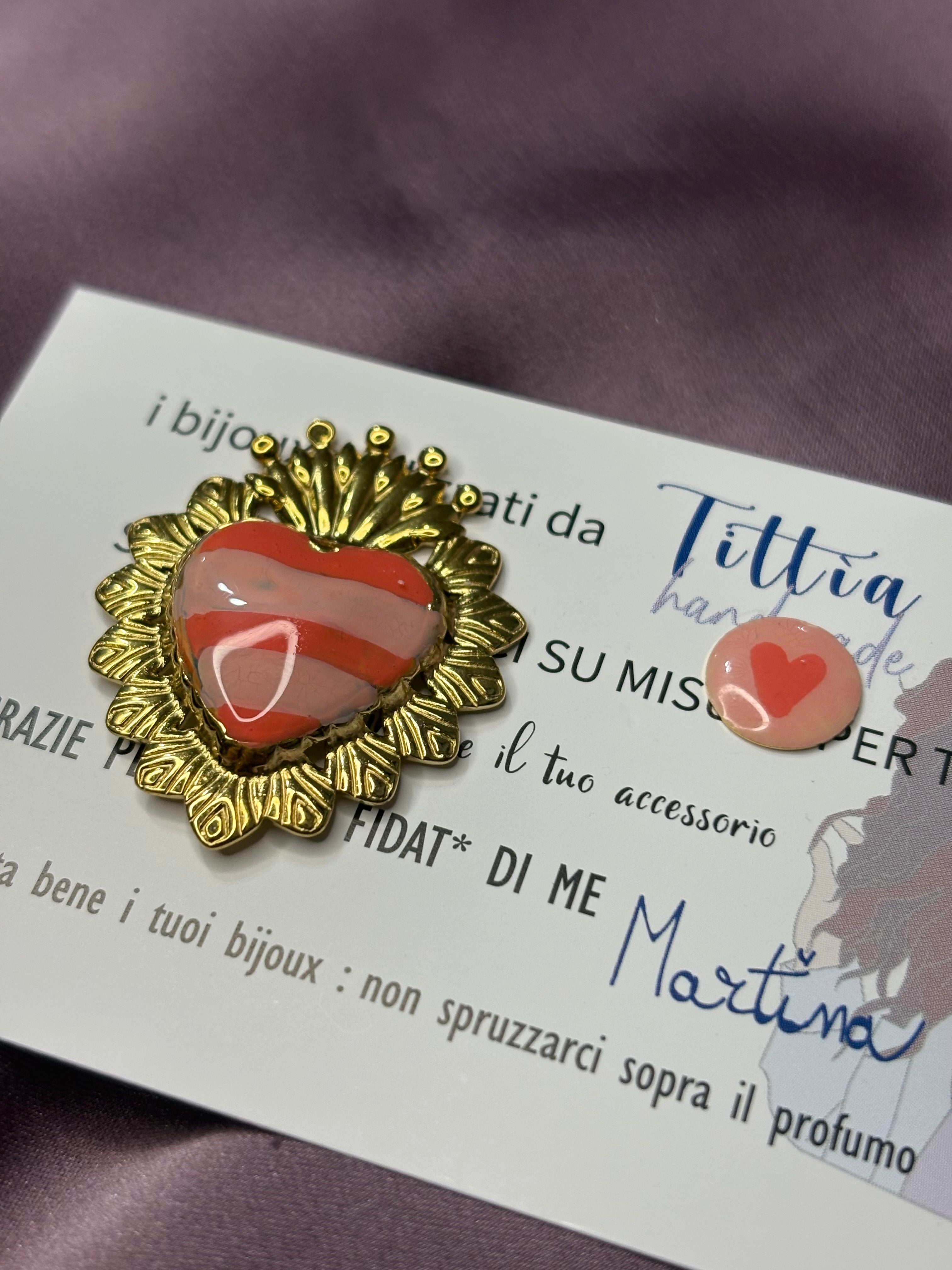 Cuore sacro salmone•arancio