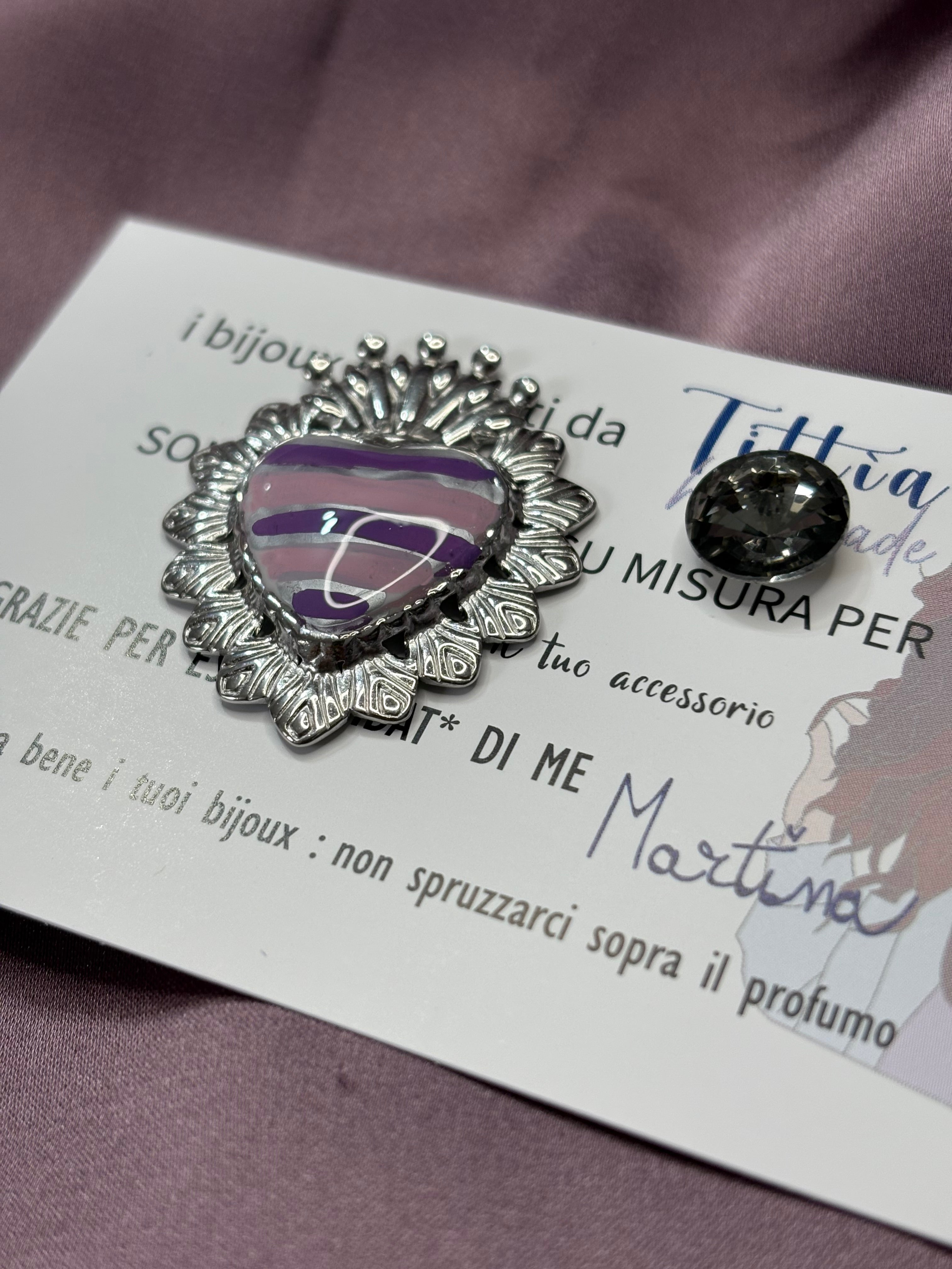 Cuore sacro lilla•rosa•arg