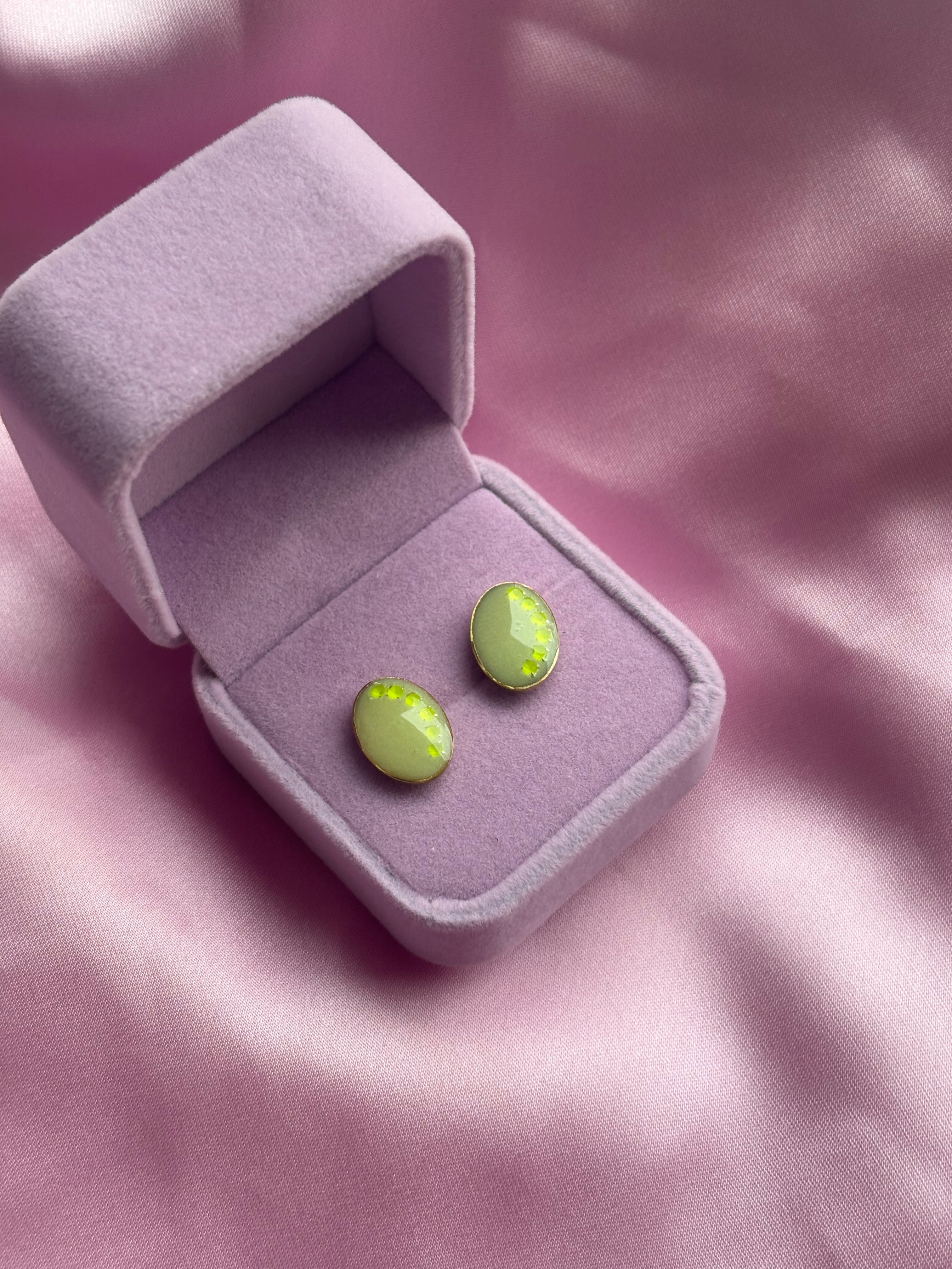 Bottoncini strass giallo