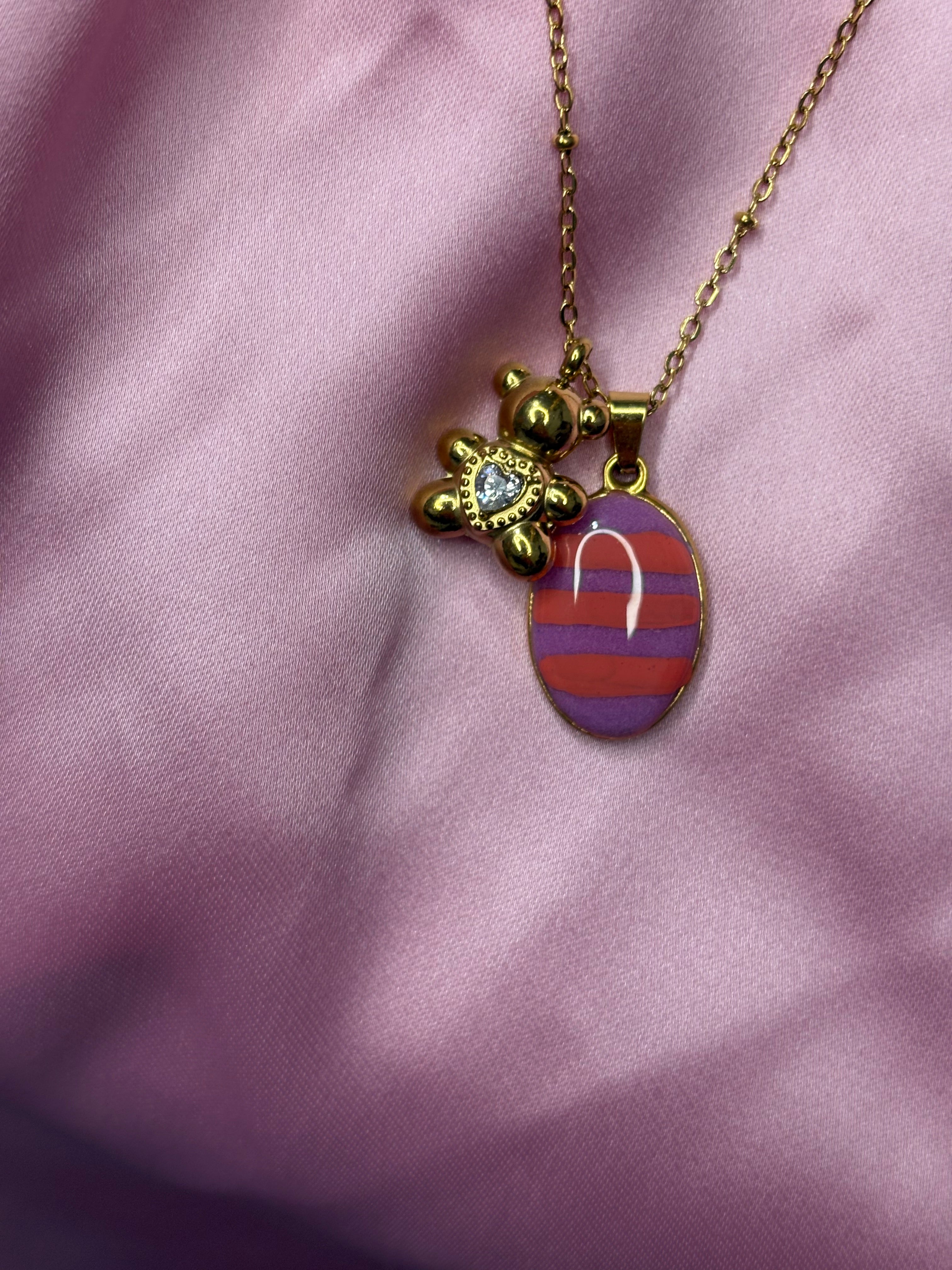 Orsetto lilla arancio