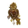 Mono cuore sacro marrone