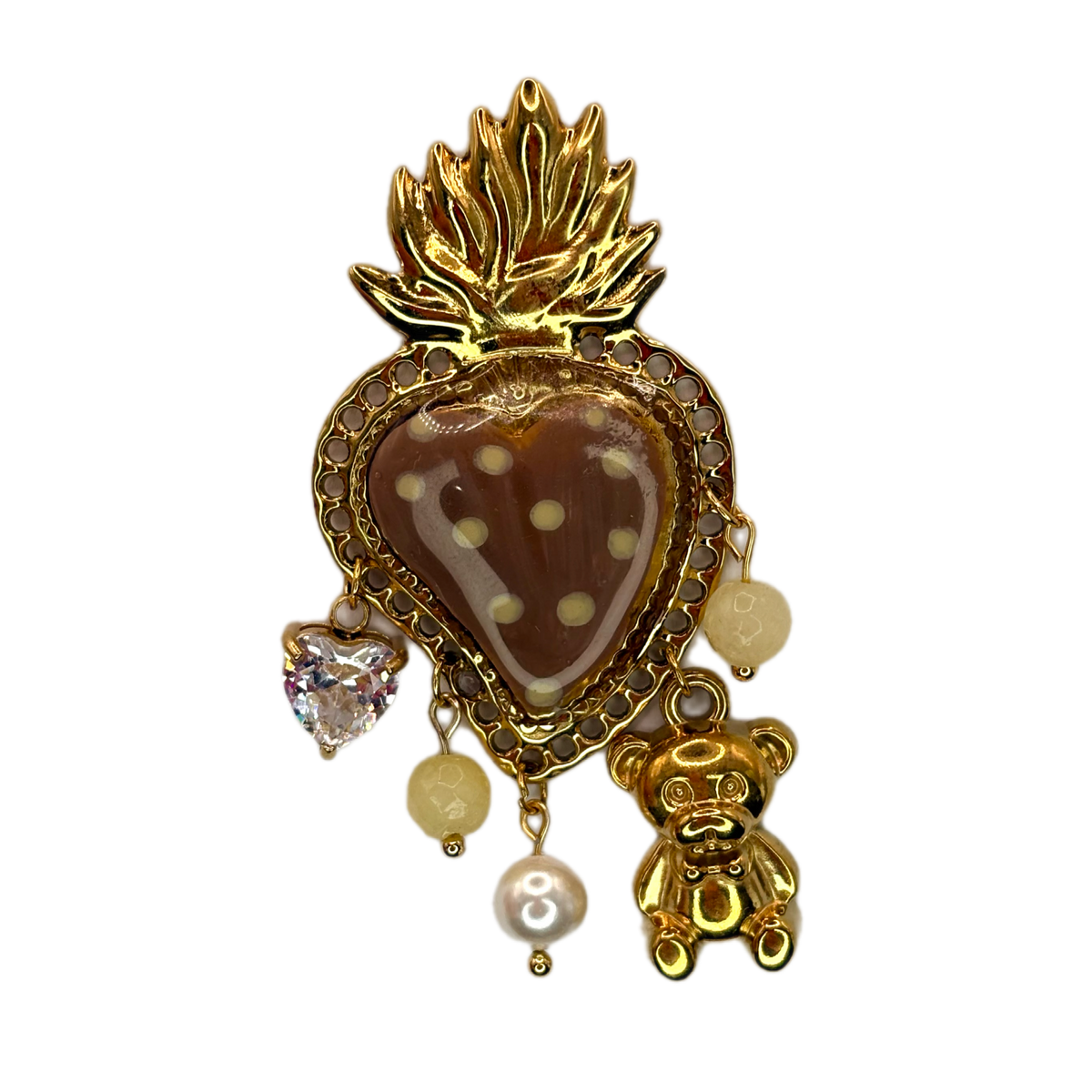 Mono cuore sacro marrone