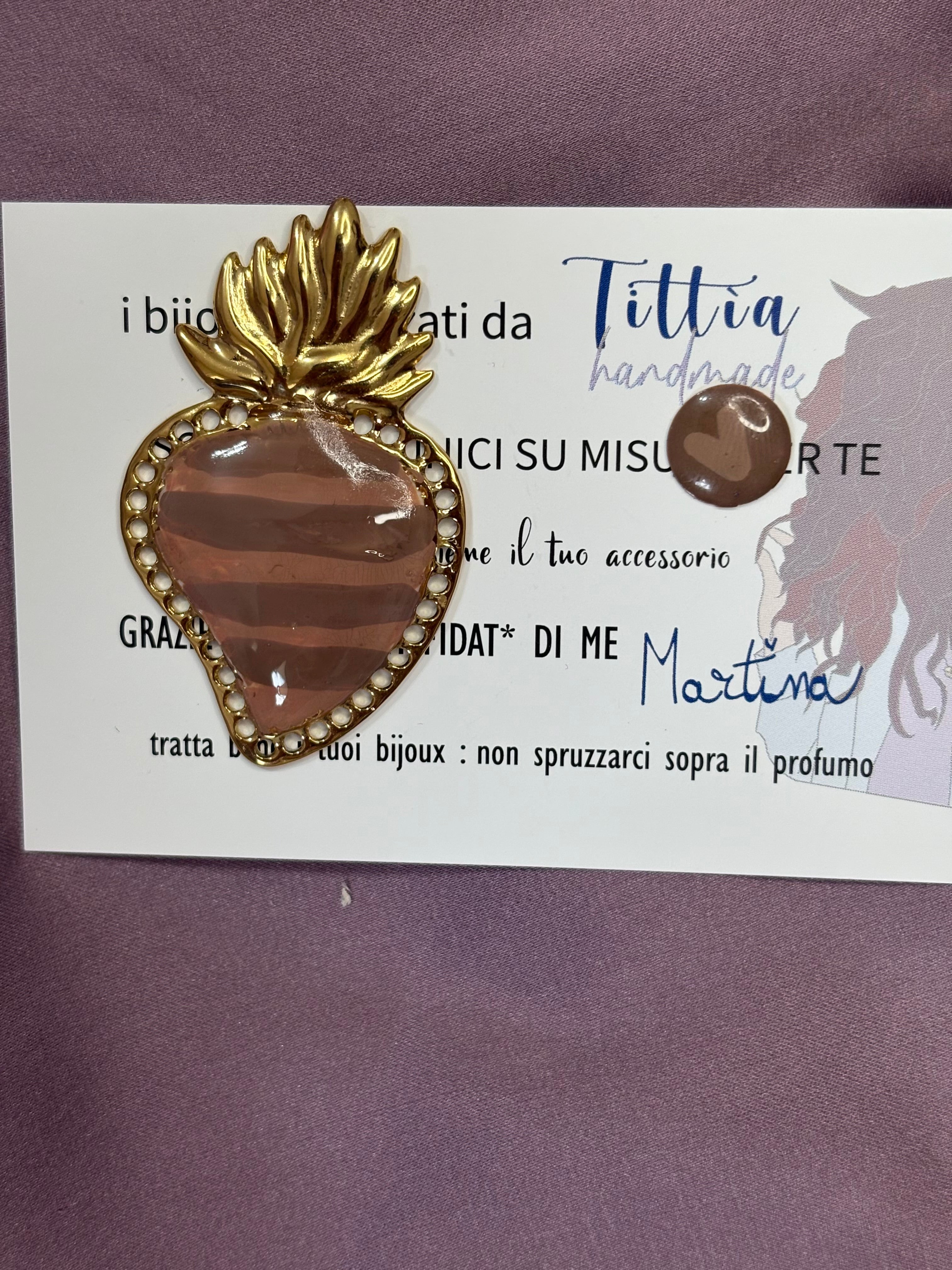 Cuore sacro marrone 1