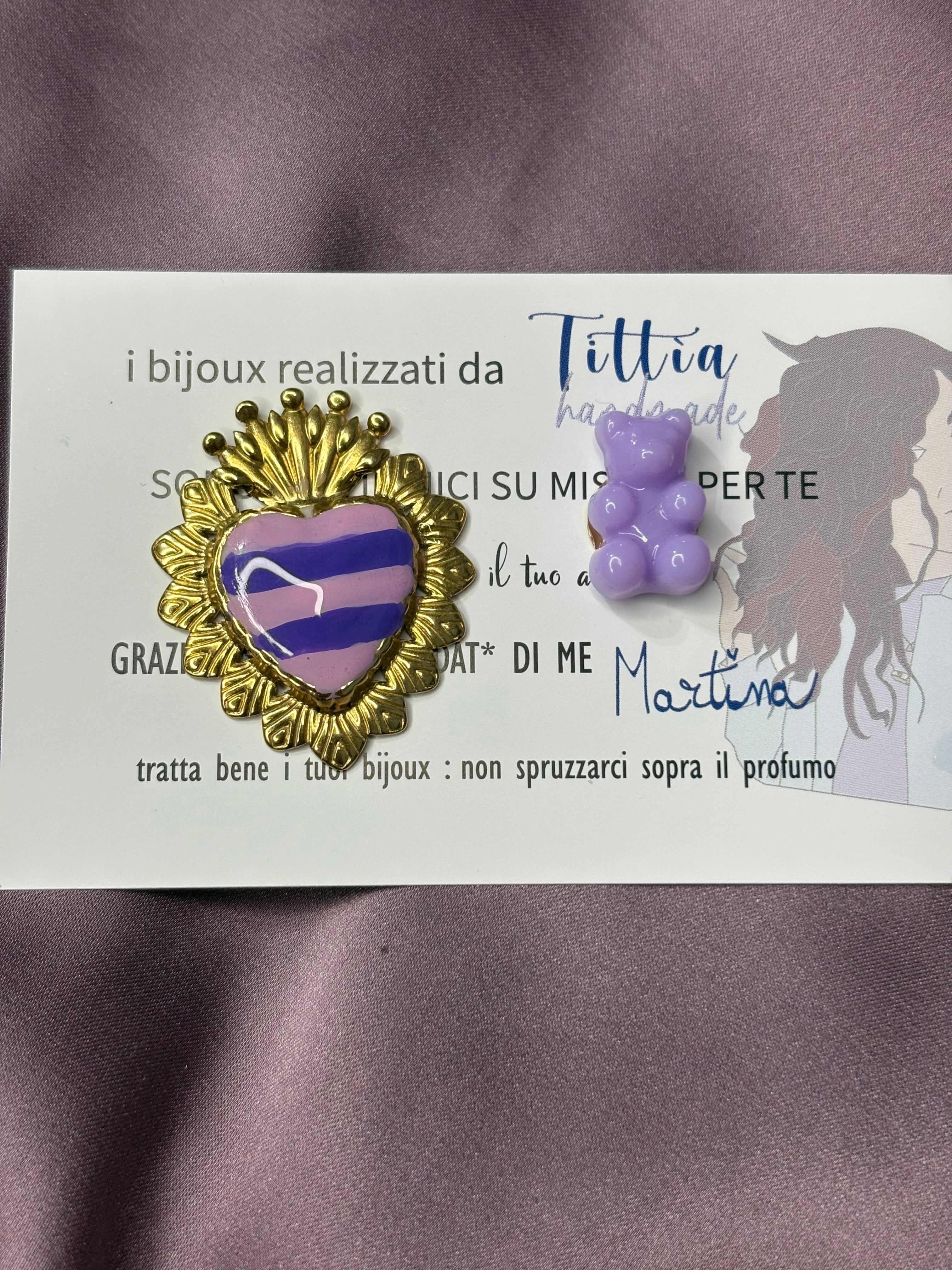 Cuore sacro viola•lilla