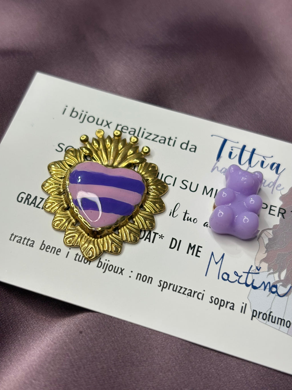Cuore sacro viola•lilla
