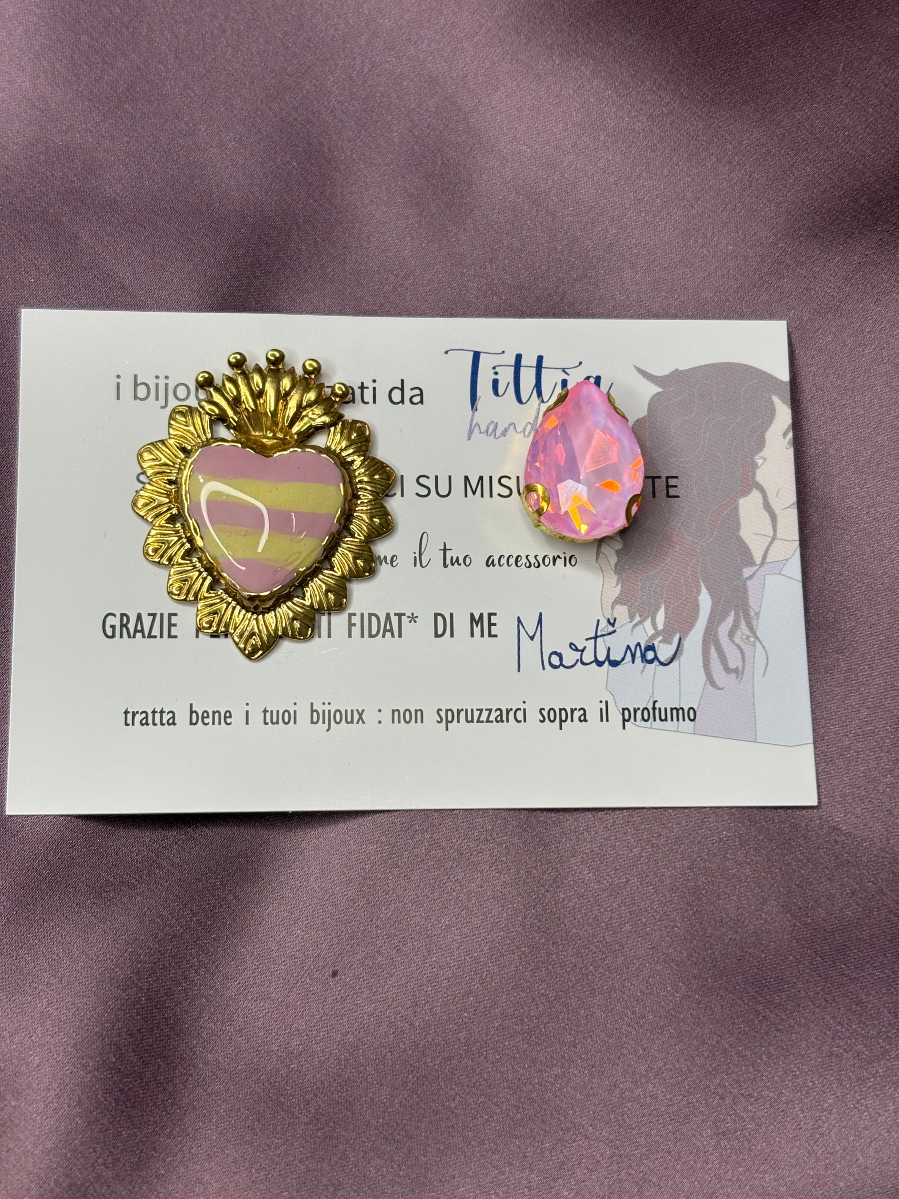 Cuore sacro rosa•giallo