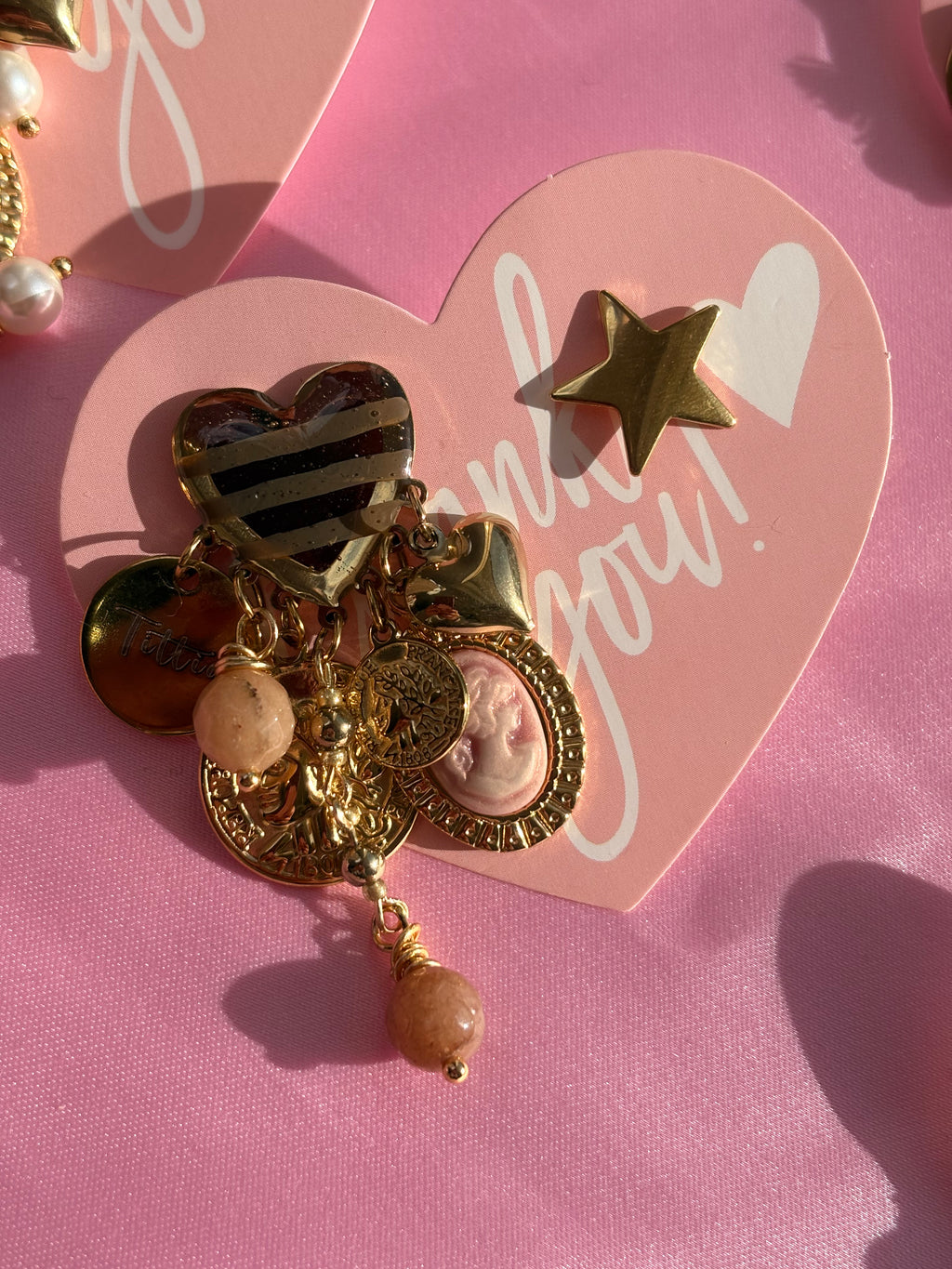 Cuore Penelope righe marrone