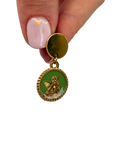 Mono orecchino angioletto verde