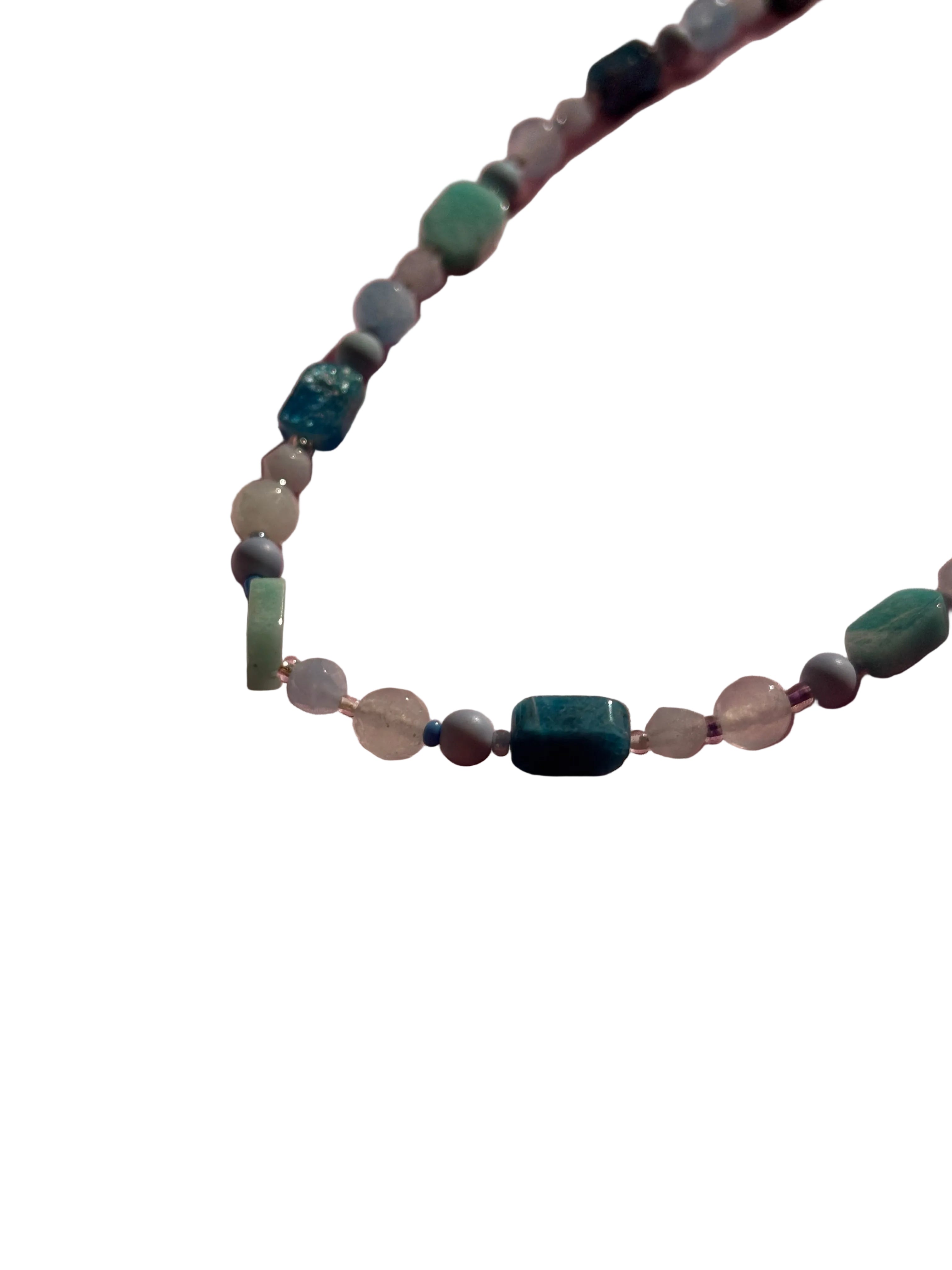 Girocollo pietre azzurre