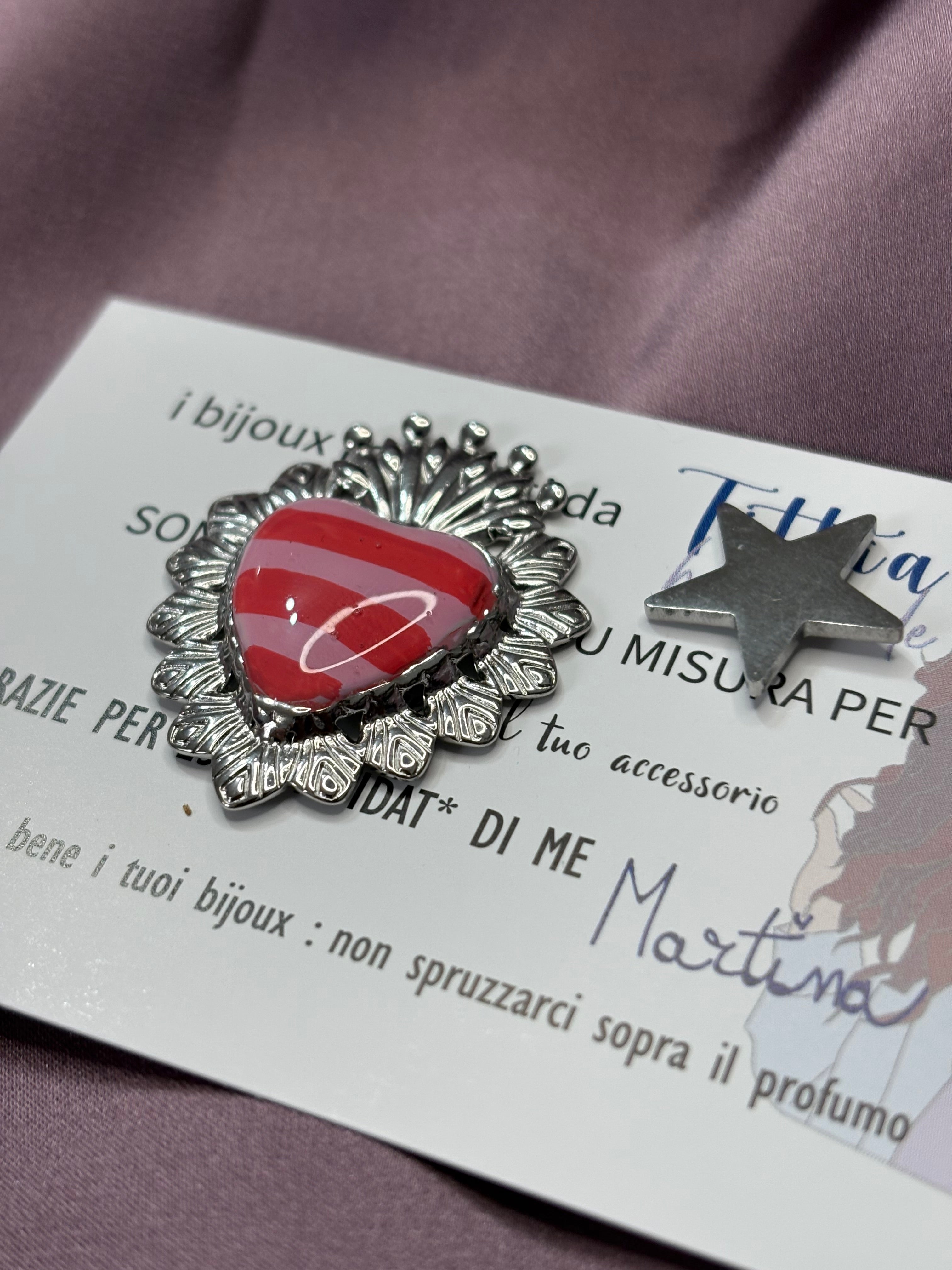 Cuore sacro rosso•rosa