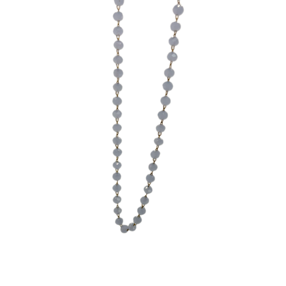 Catena cristalli cielo 50cm
