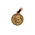 Charm medaglietta angioletto
