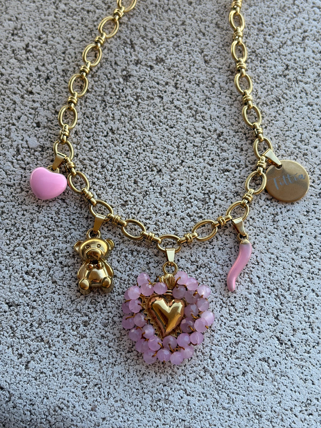 Cuore sacro intreccio rosa