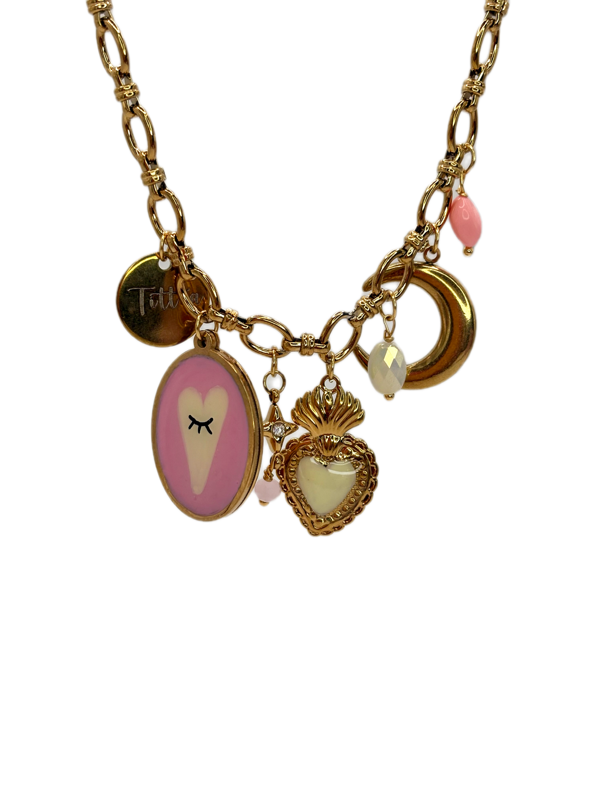 Collana luna rosa