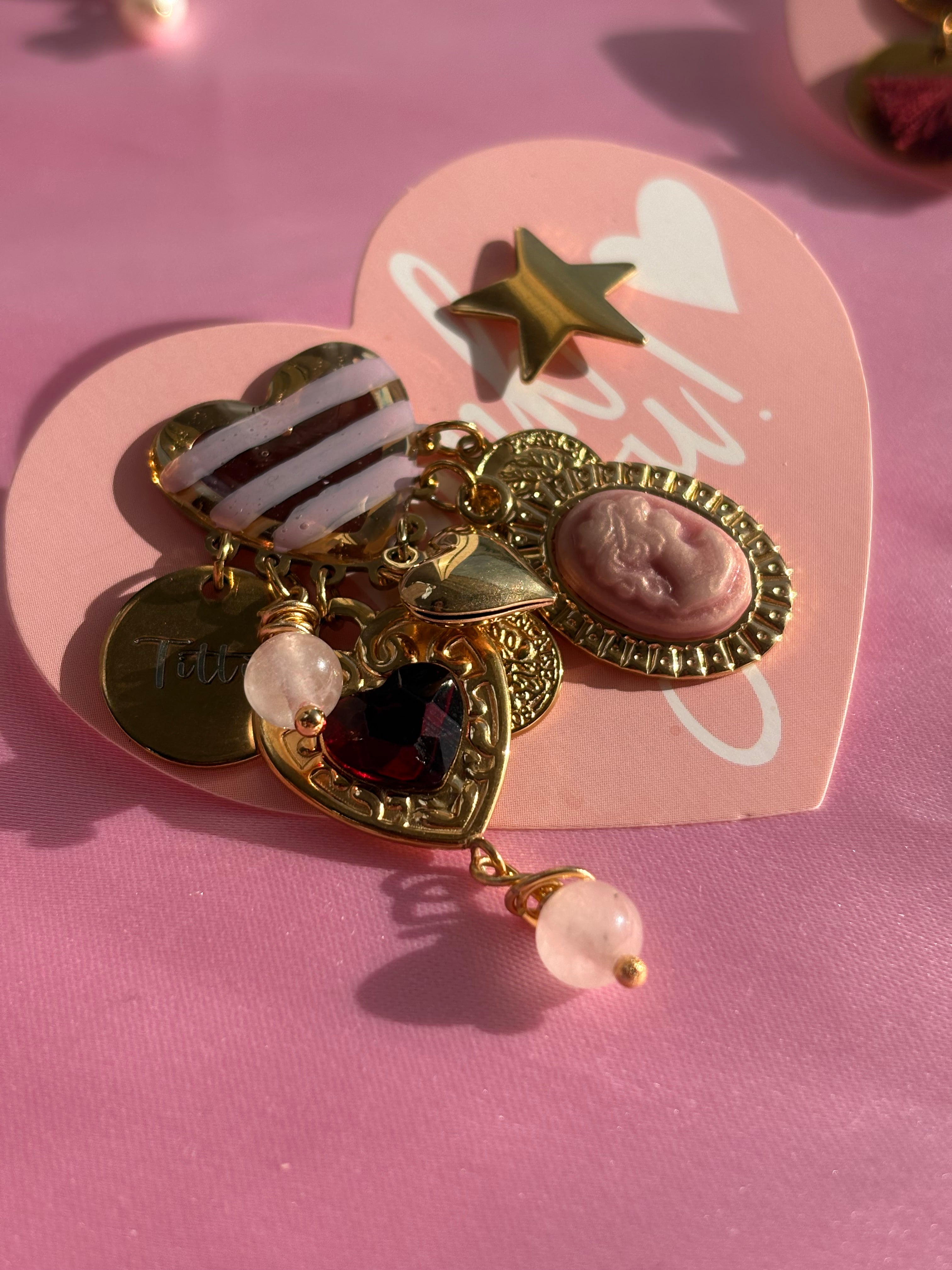 Cuore Penelope righe bordeaux