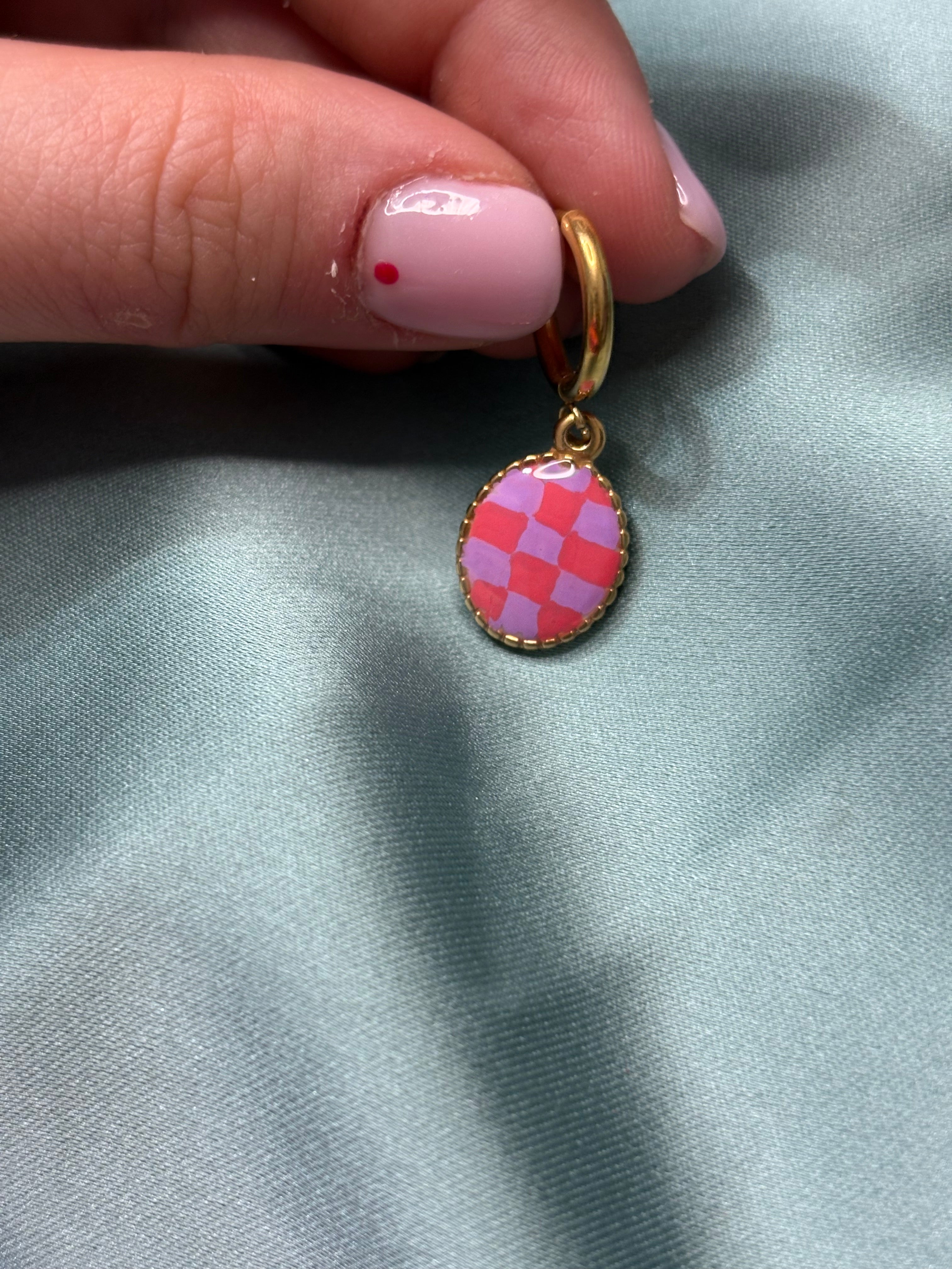 Monocerchietto in acciaio disegnato a mano 11