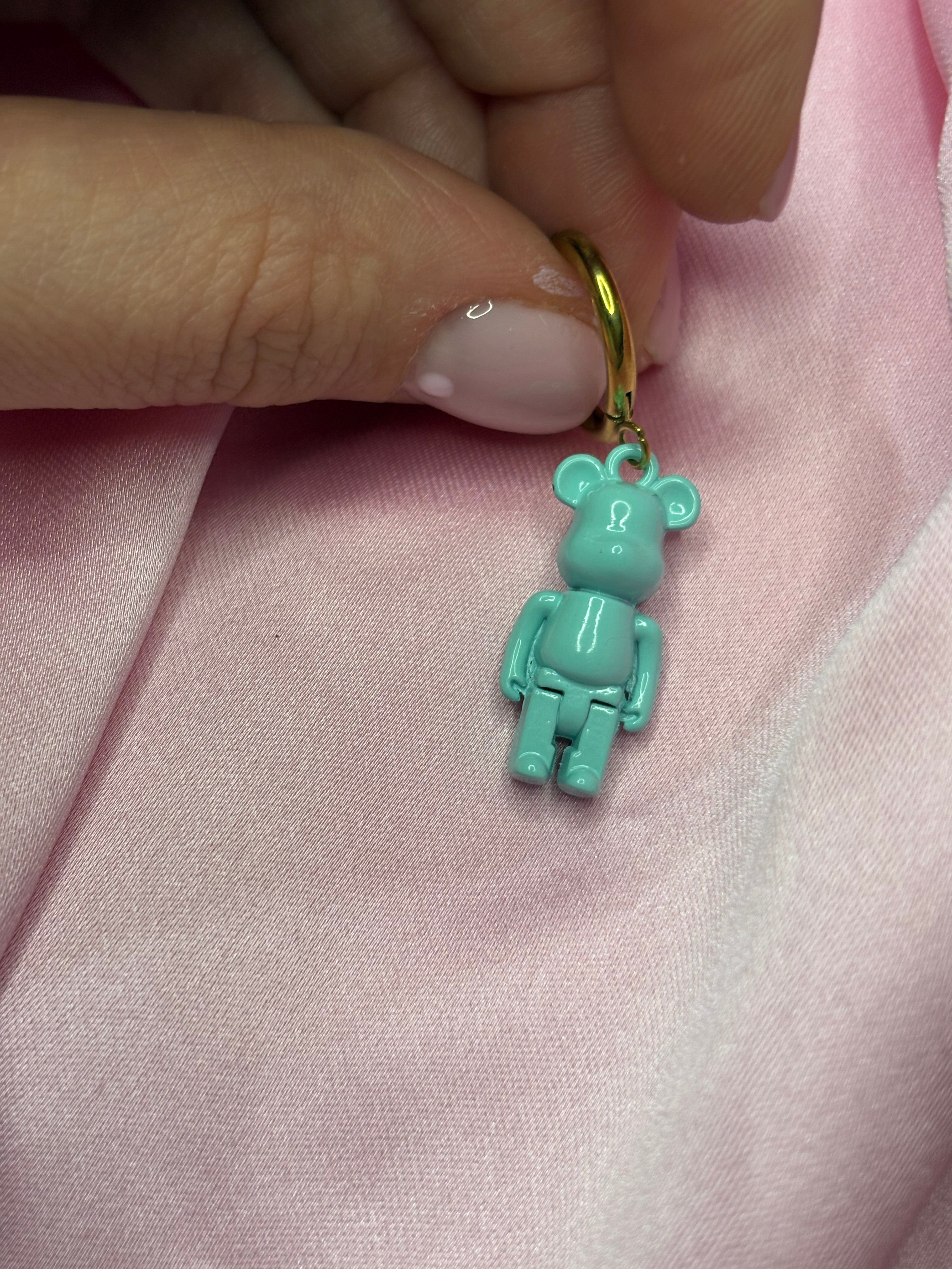 Mono cerchietto roboto celeste