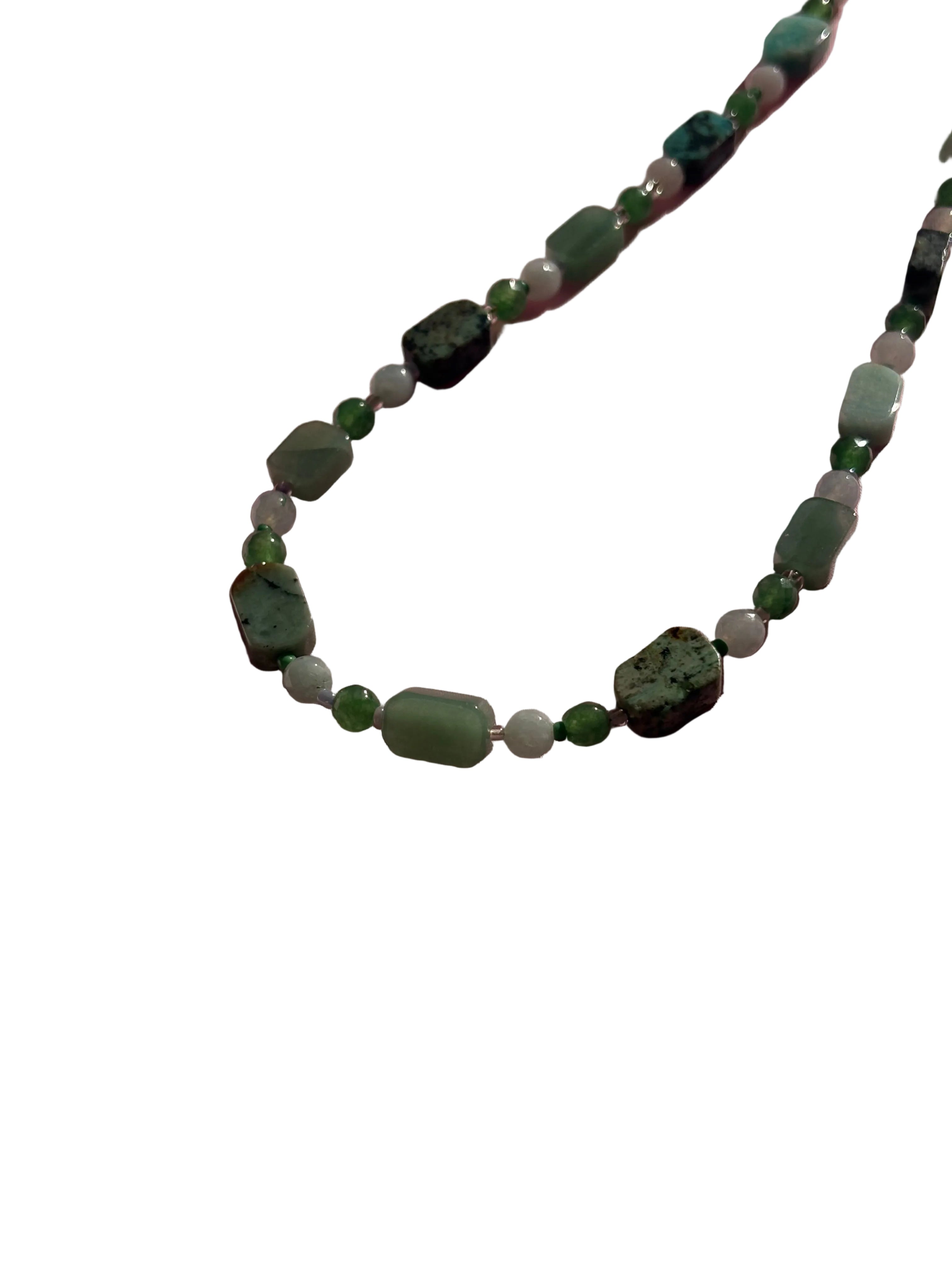 Girocollo pietre verdi