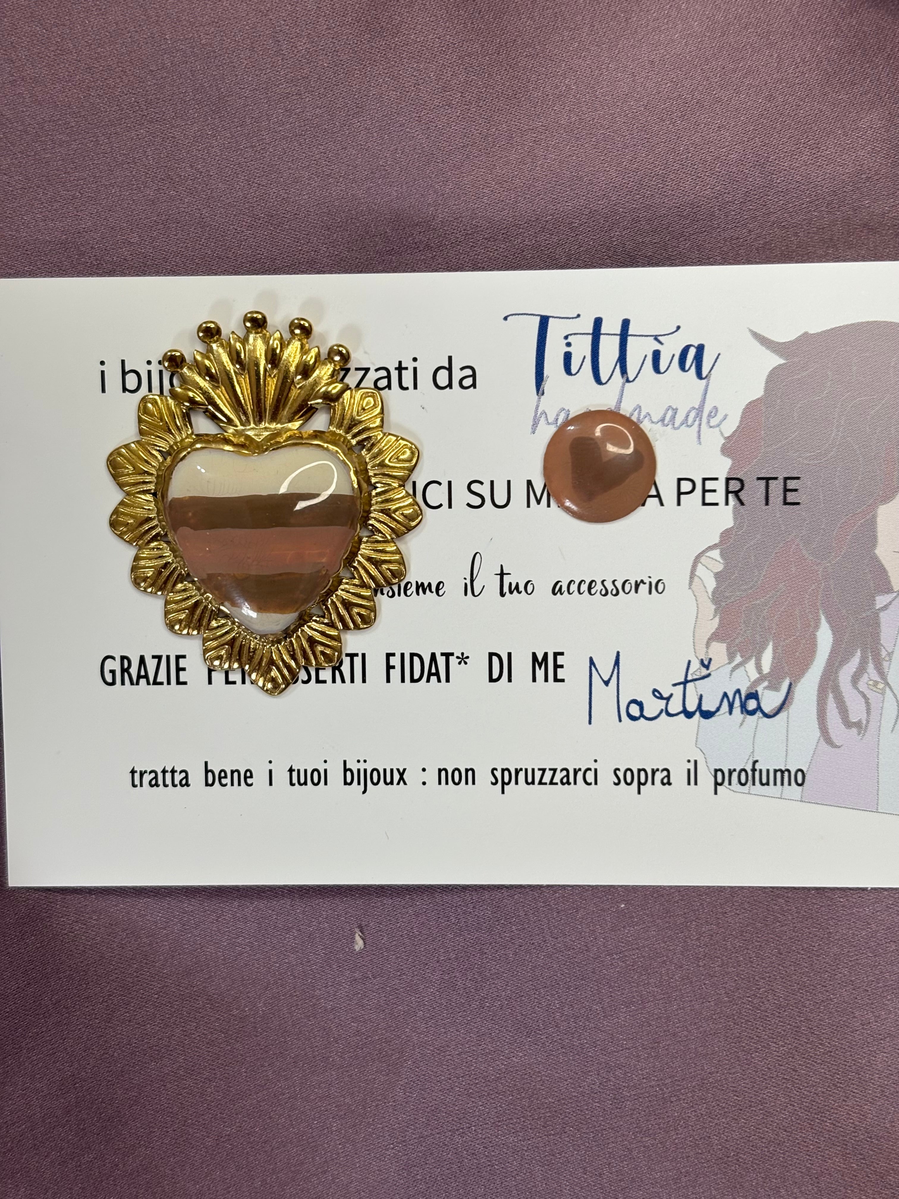 Cuore sacro marrone 2