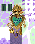 Cuore sacro acqua viola