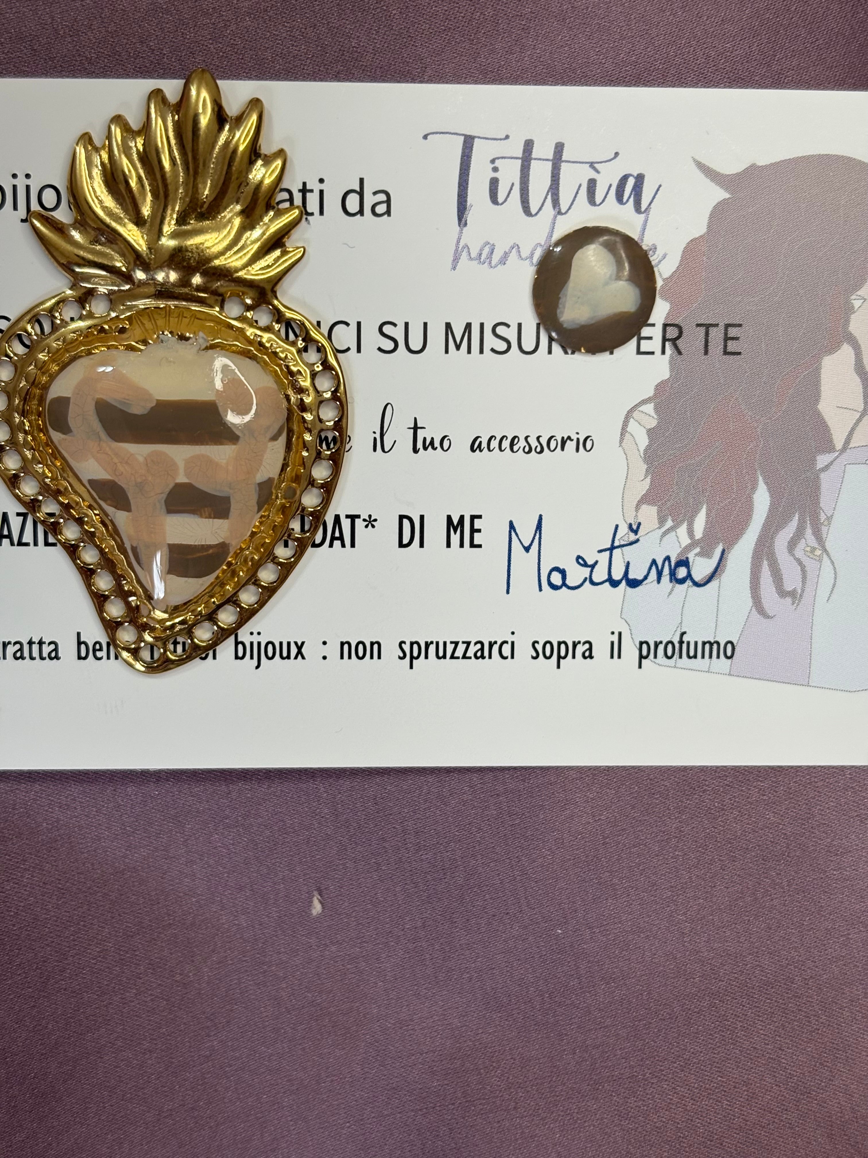 Cuore sacro marrone 4