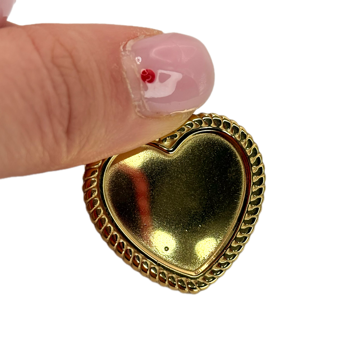 Medaglietta cuore bordato
