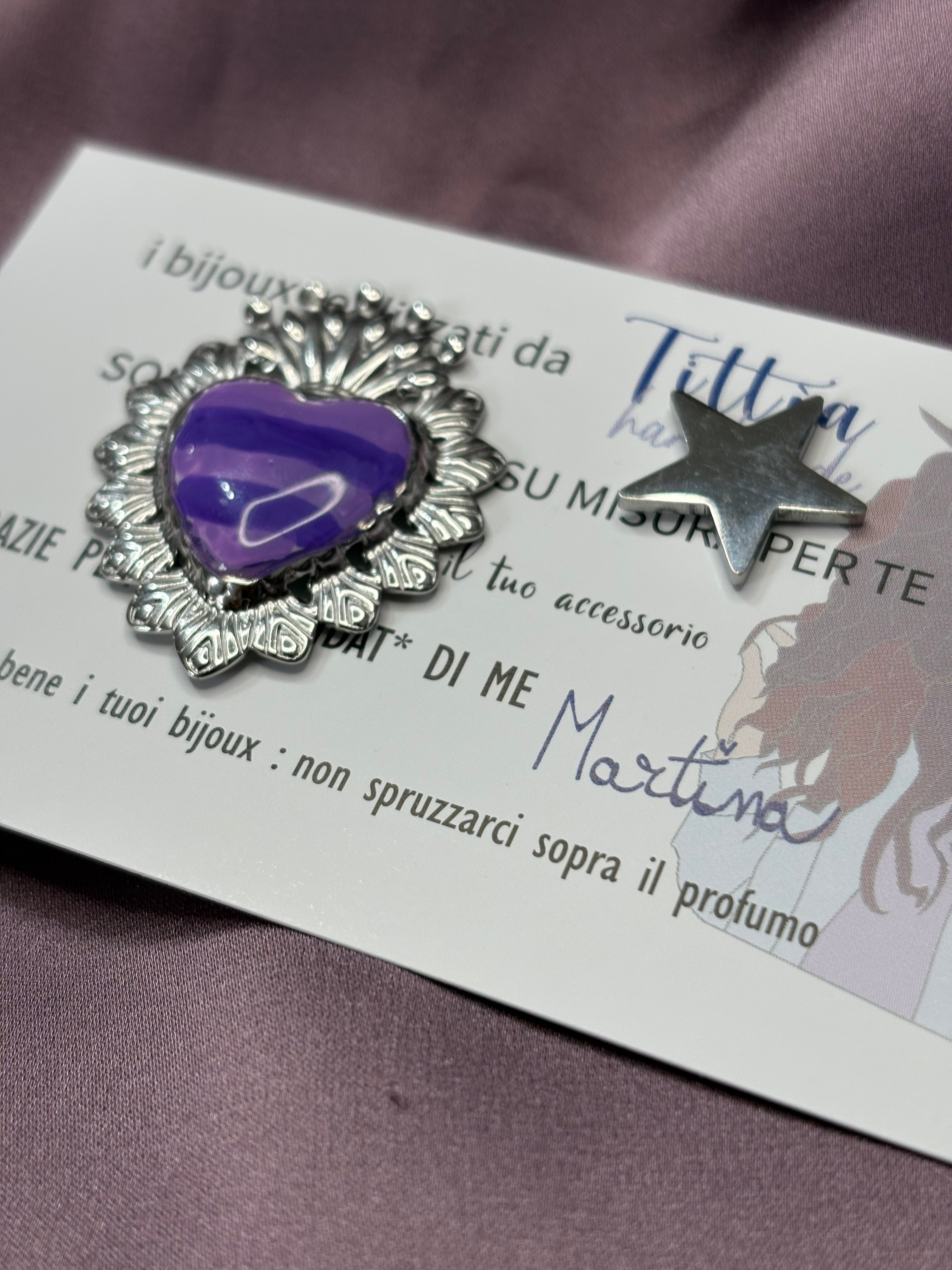 Cuore sacro viola•lilla