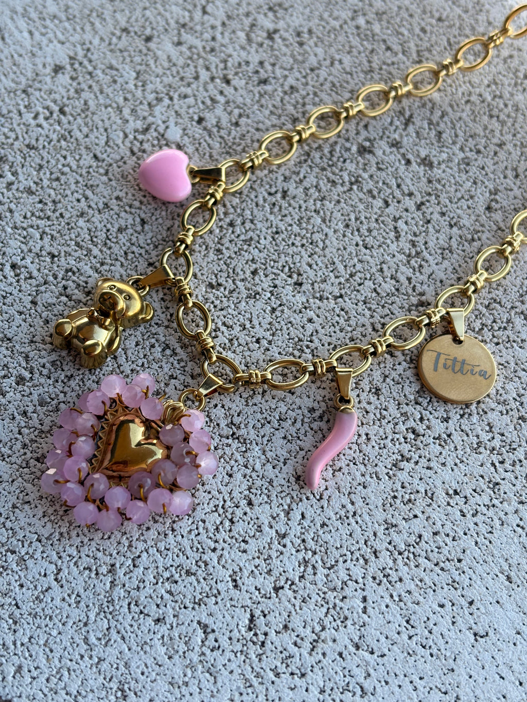 Cuore sacro intreccio rosa