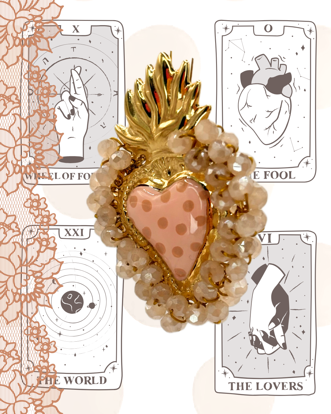 Cuore sacro cipria beige