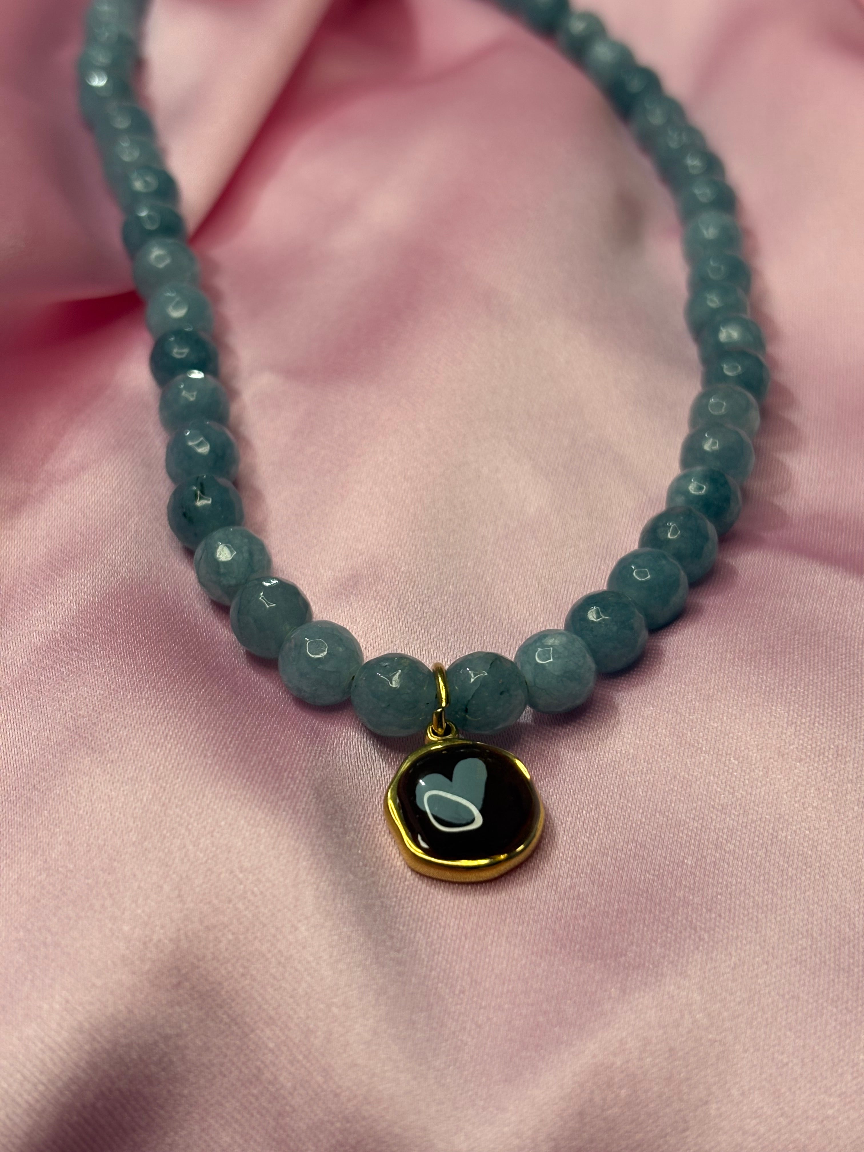 STOLEN cuoricino bordeaux polvere