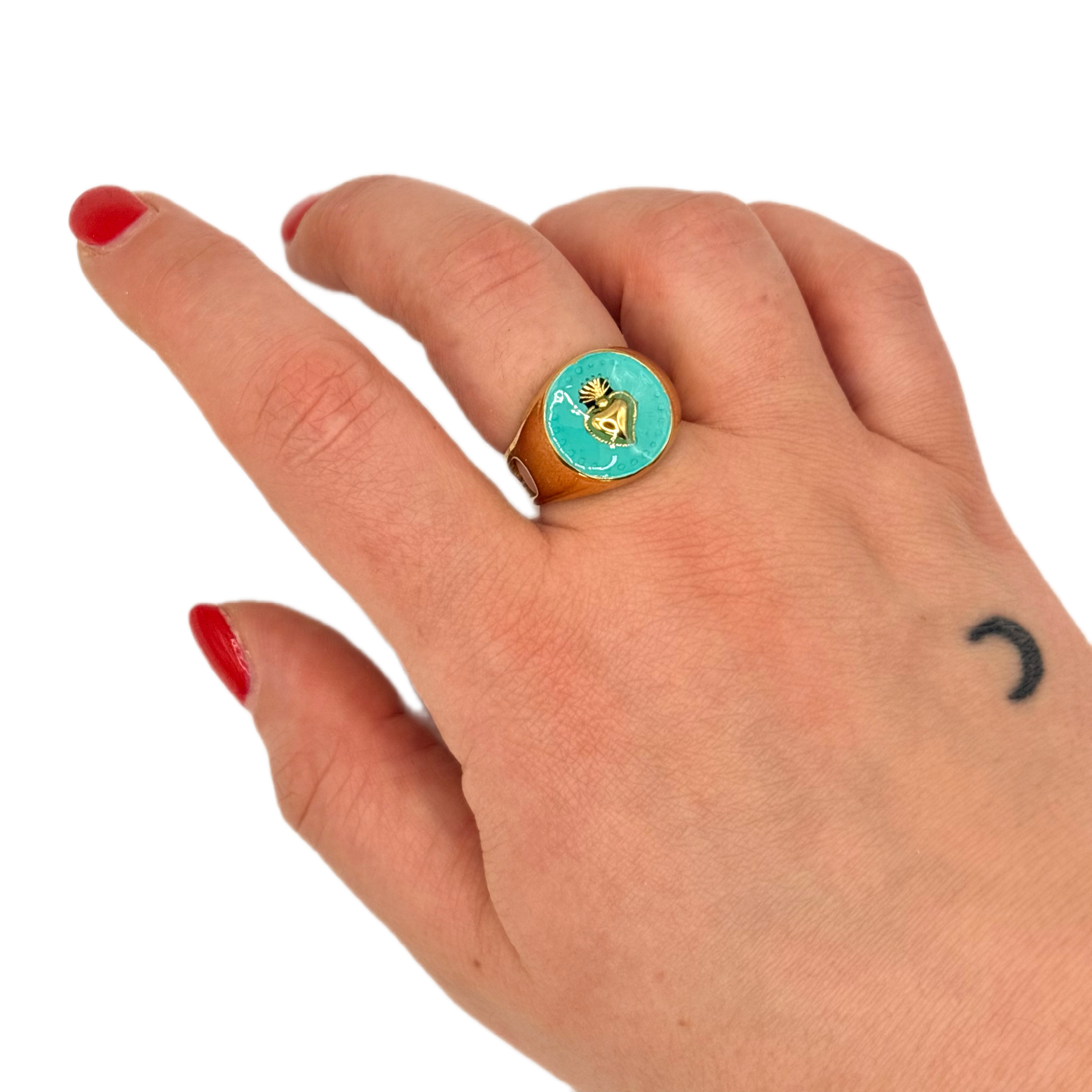 Anello Cuore sacro