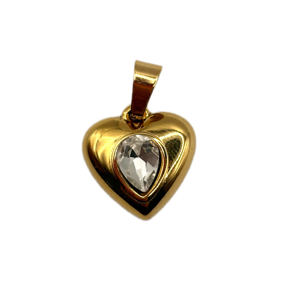 Charm cuore brillante