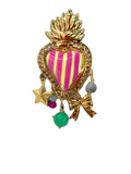 Mono cuore sacro evidenziatore fucsia