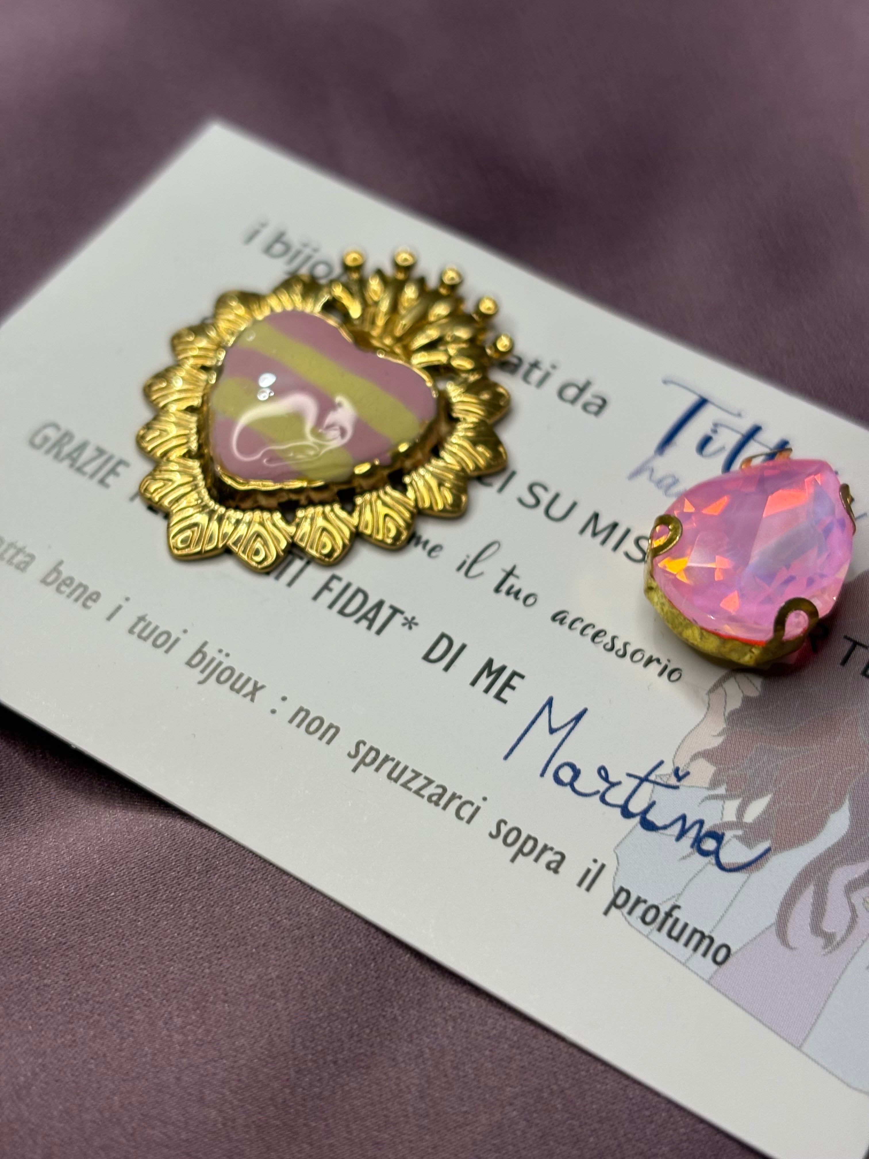 Cuore sacro rosa•giallo