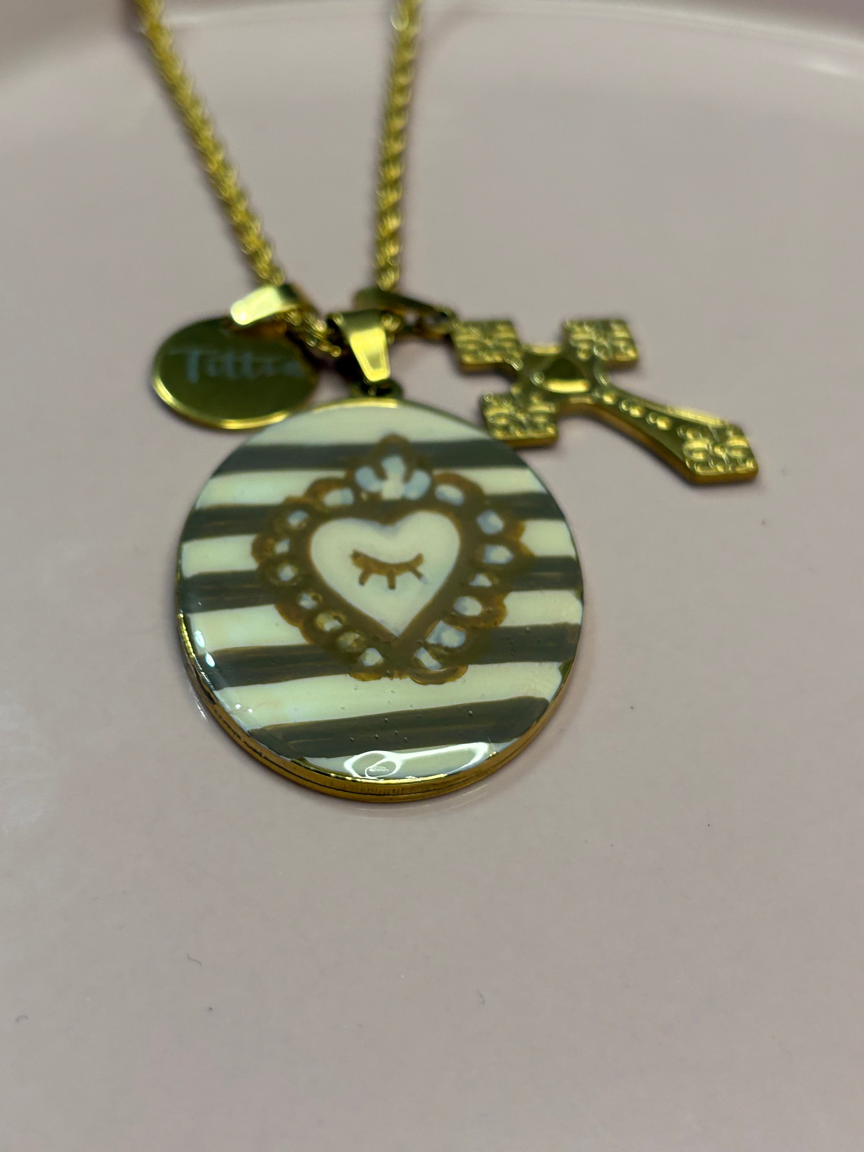 Medaglione beige panna