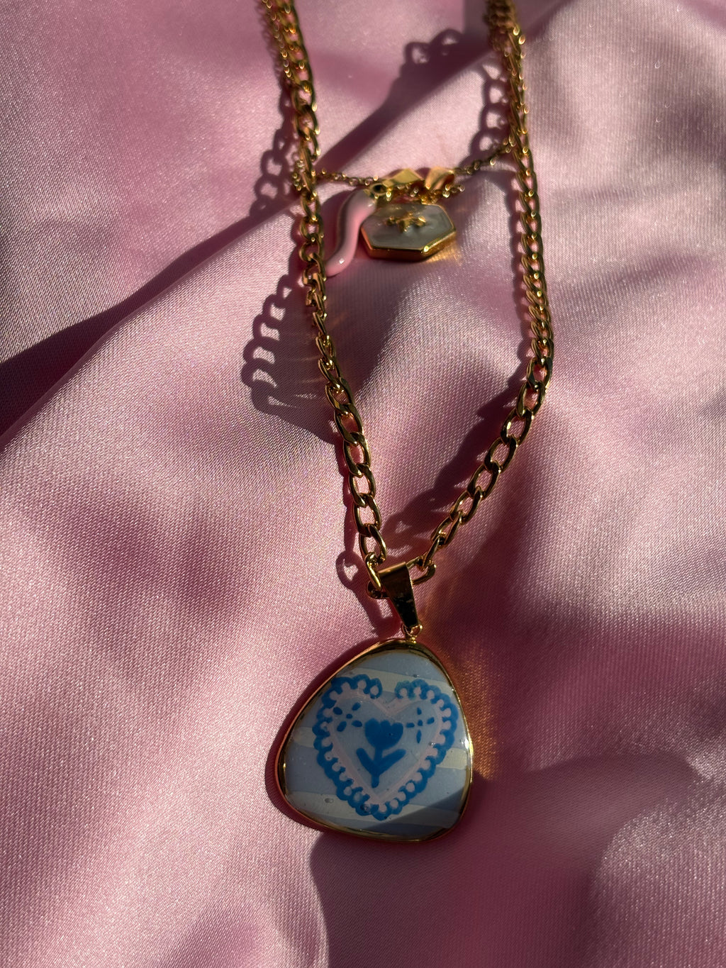 Combo celeste bianco/rosa