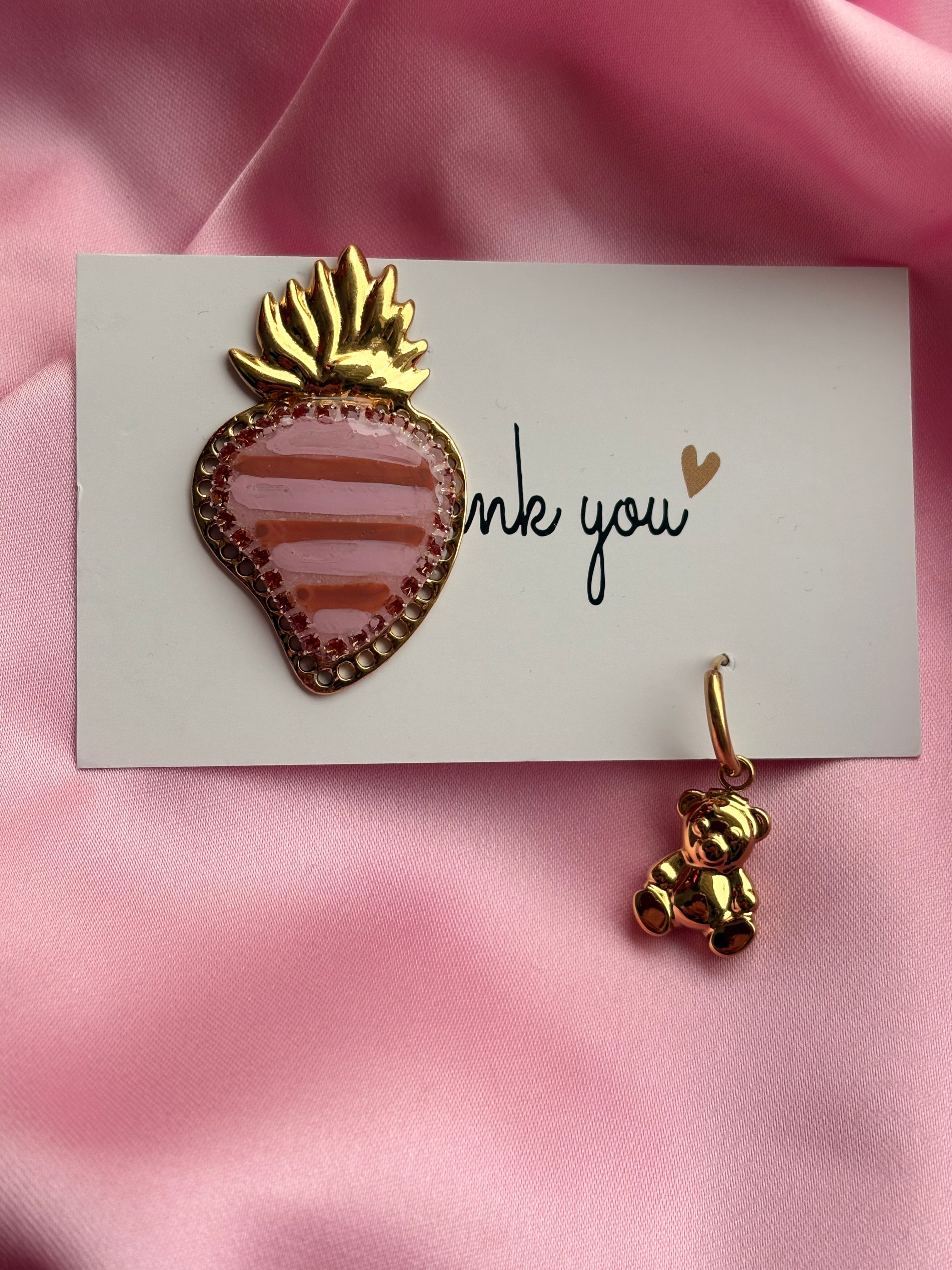 Cuore sacro rosa beige