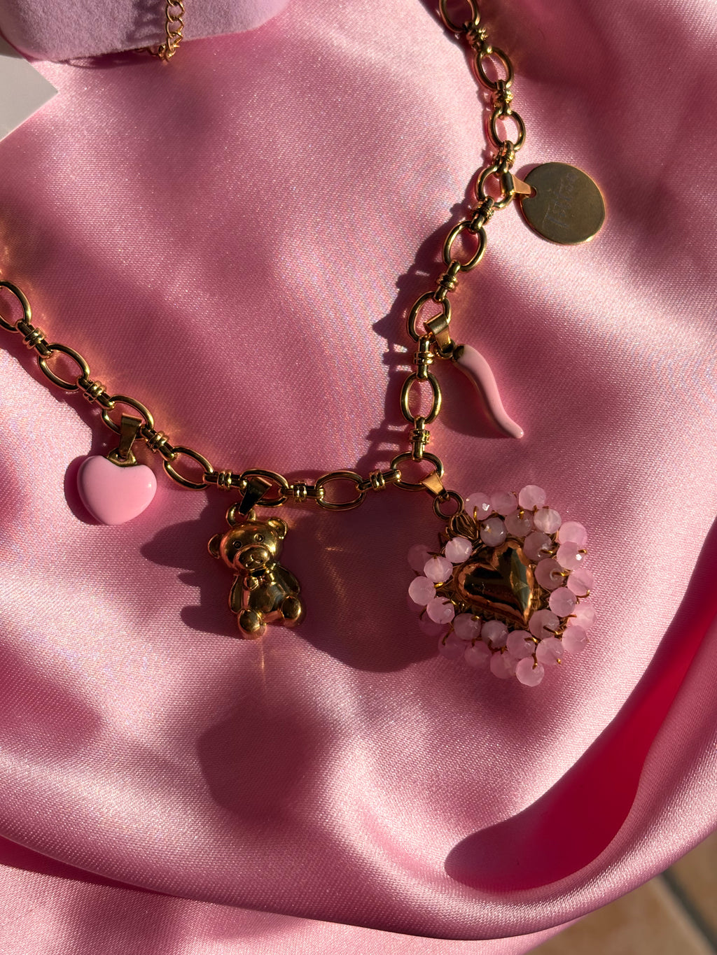 Cuore sacro intreccio rosa