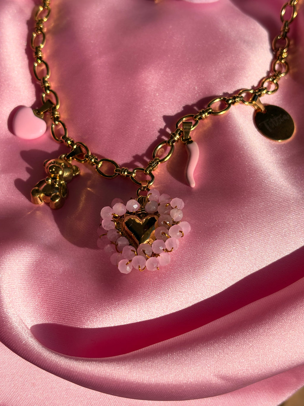 Cuore sacro intreccio rosa