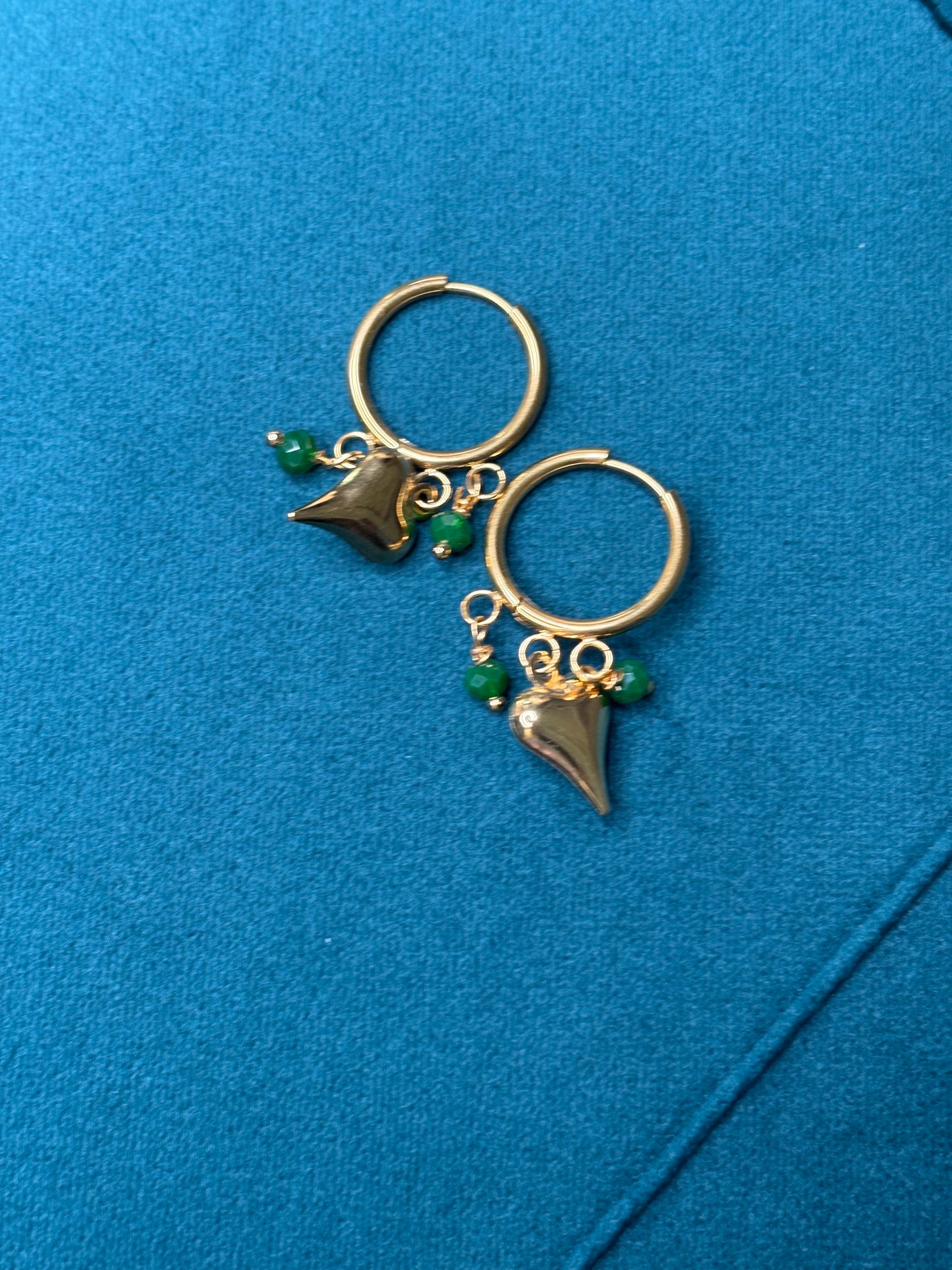 Cerchietto 3 charm verde bosco