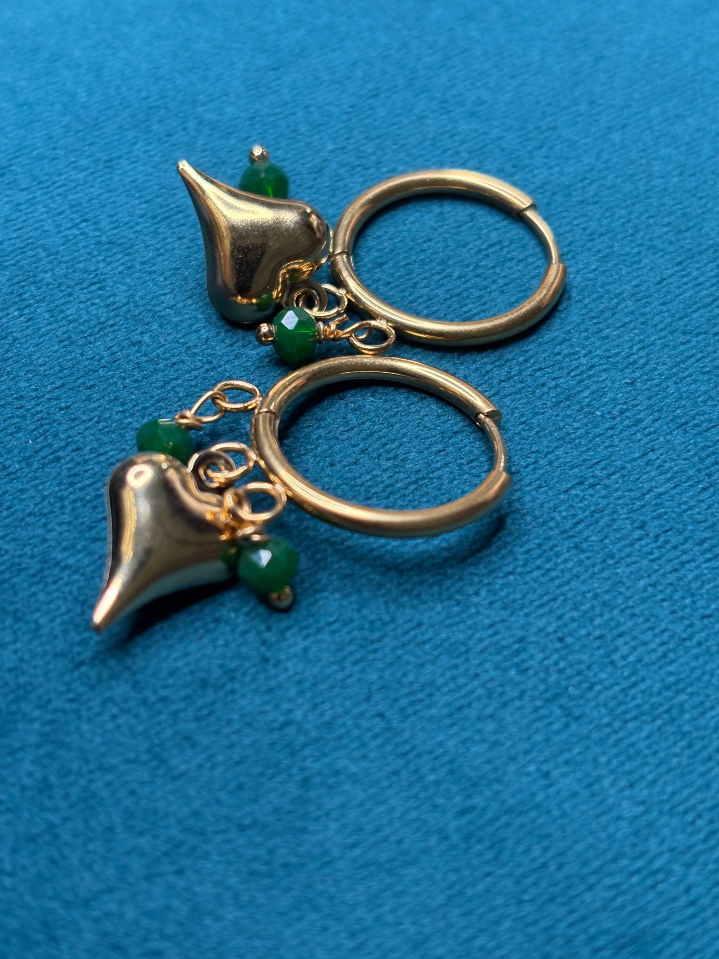 Cerchietto 3 charm verde bosco